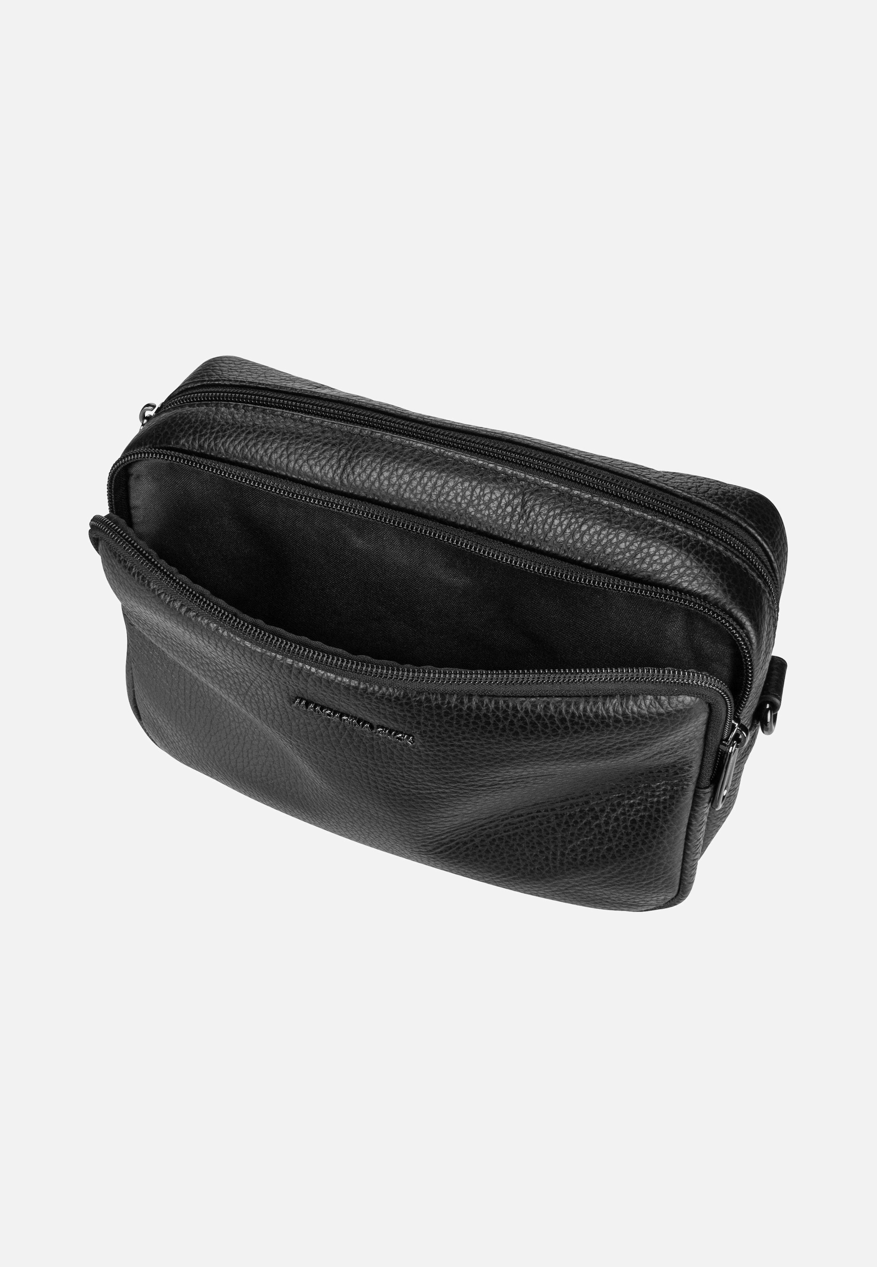 Mandarina Duck Mellow Leather Camera Case FZT11 Nero Crossbody Bag