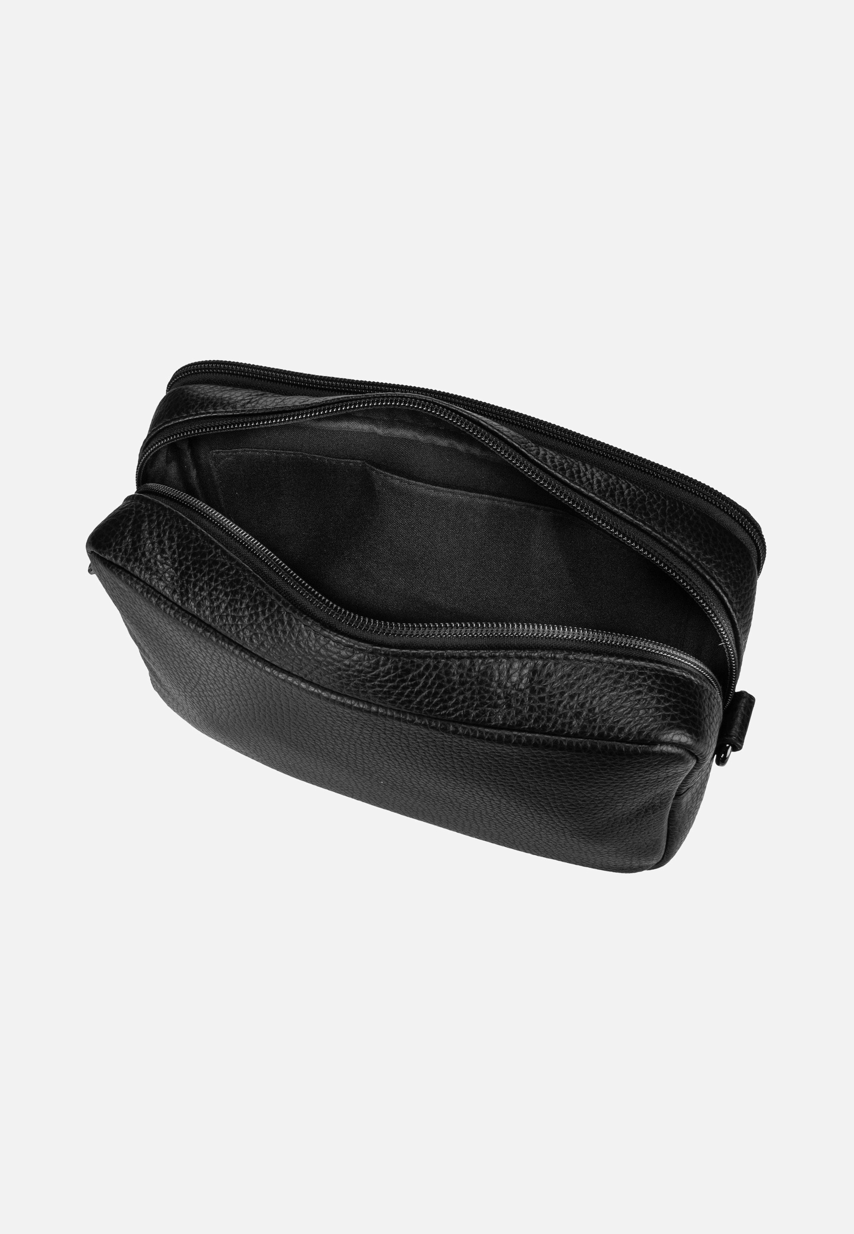 Mandarina Duck Mellow Leather Camera Case FZT11 Nero Crossbody Bag