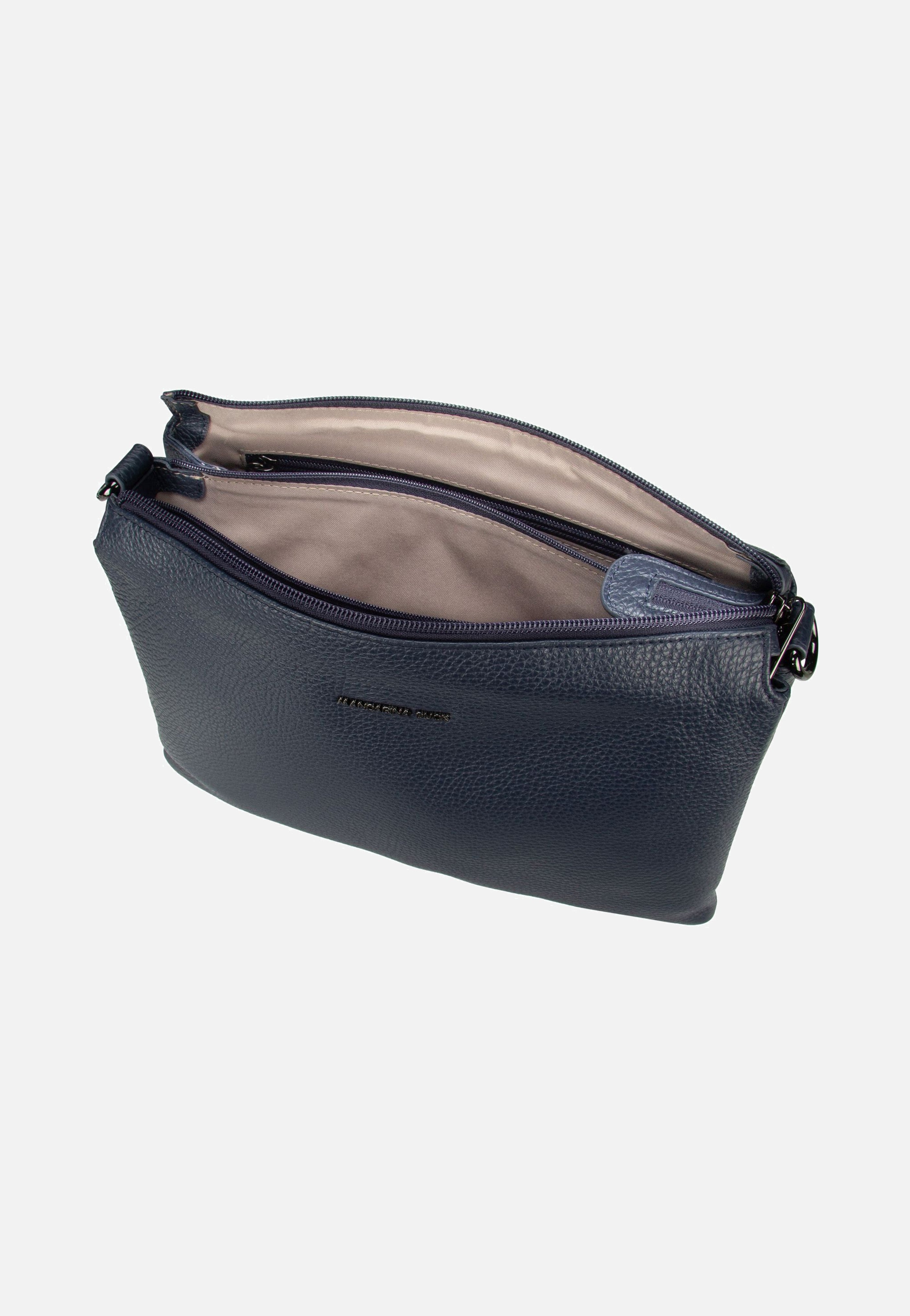Mandarina Duck Mellow Leather FZT12 Dress Blue Crossbody Bag
