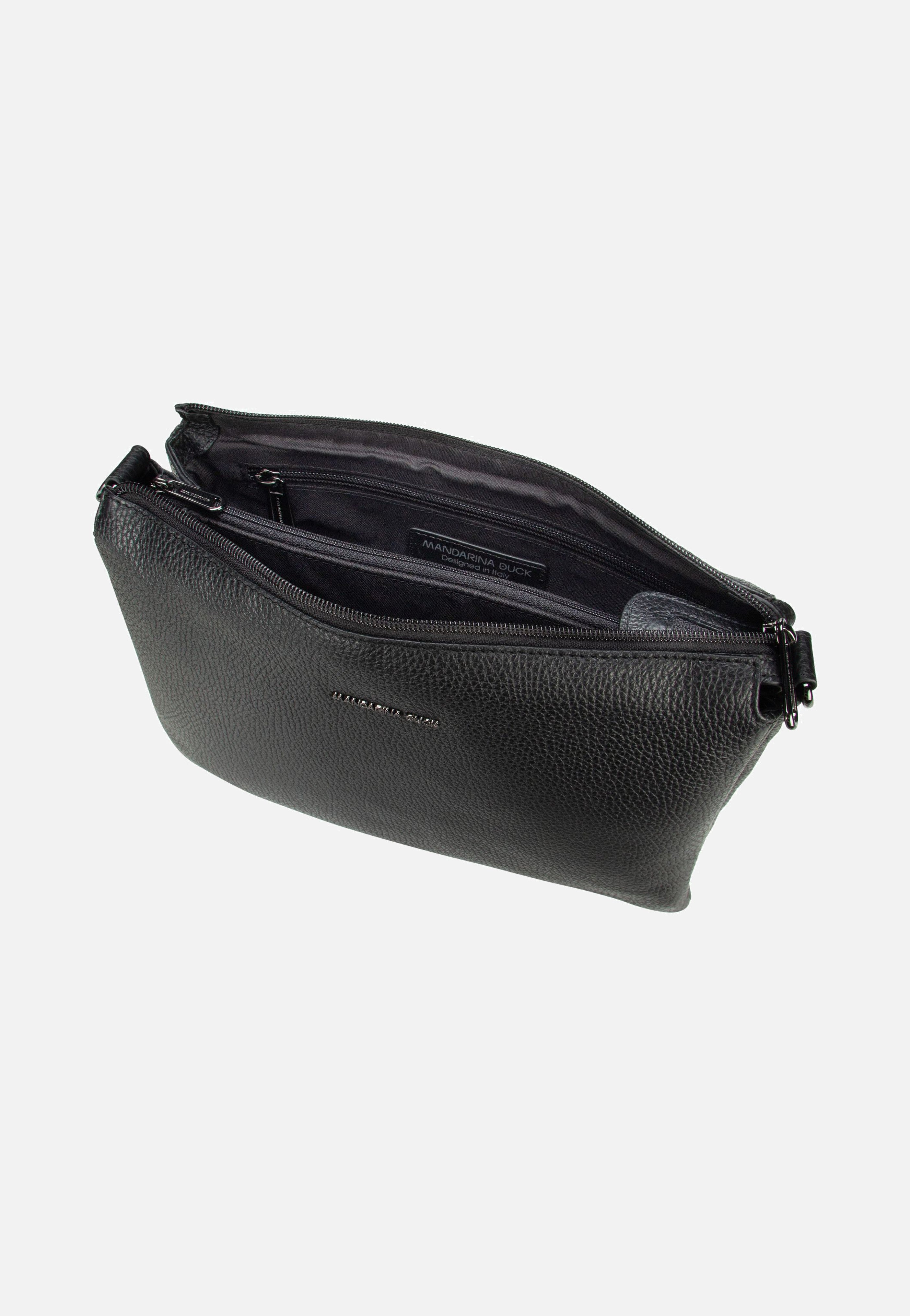 Mandarina Duck Mellow Leather FZT12 Nero Crossbody Bag