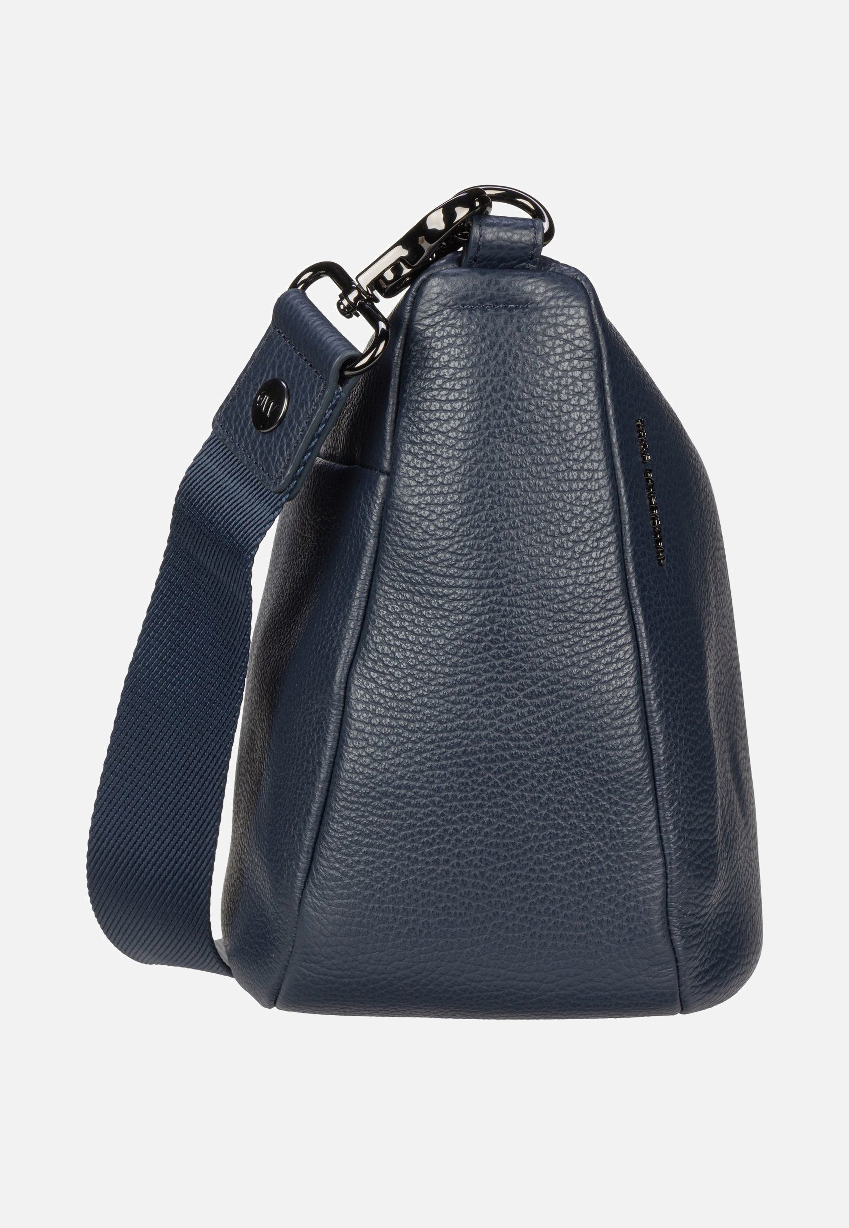 Mandarina Duck - Mellow Leather Hobo FZT79 Dress Blue - Pouch Bag | Women-Image