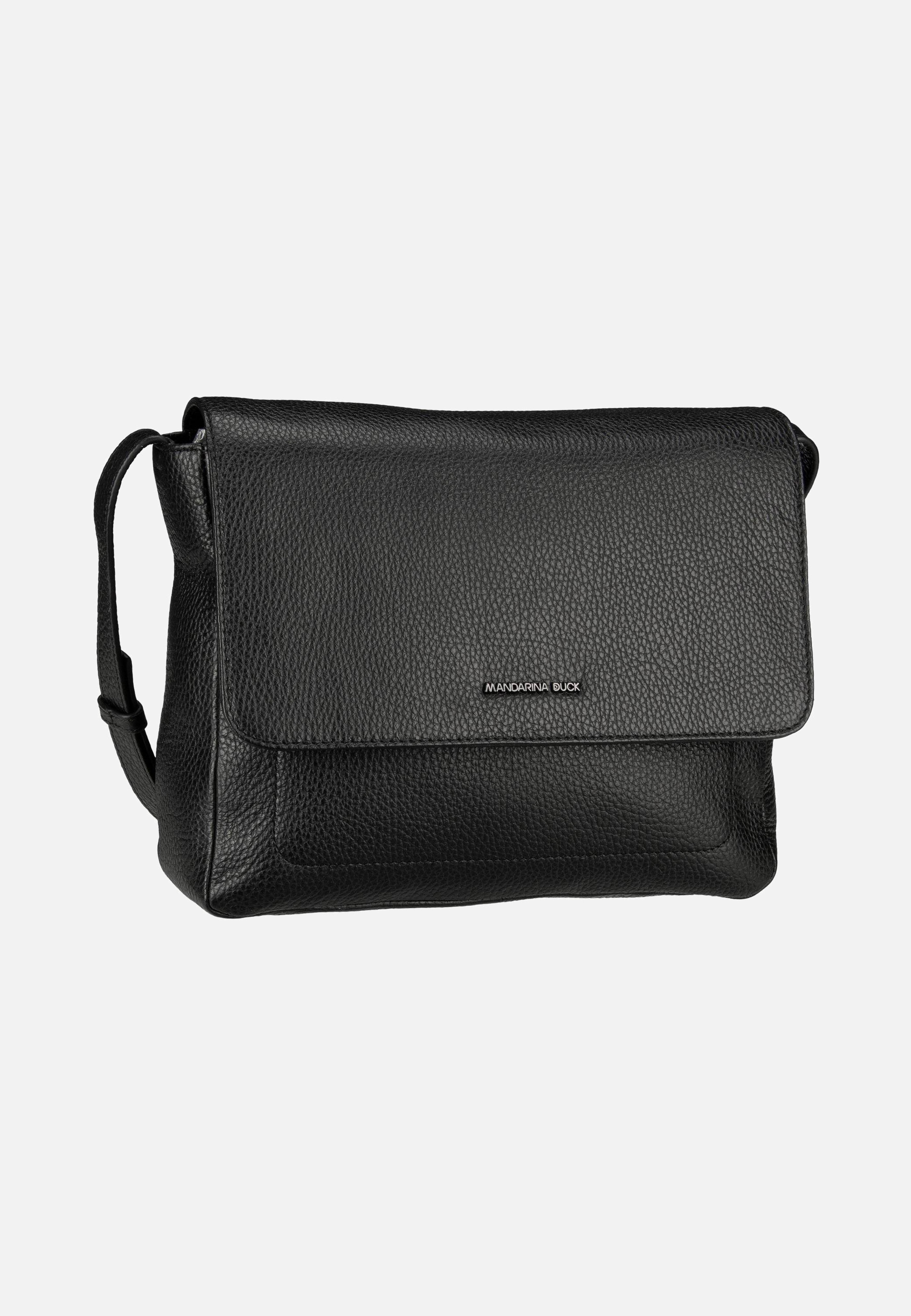 Mandarina Duck - Mellow Leather Hunting Bag FZT14 Nero - Crossbody Bag | Women-Image