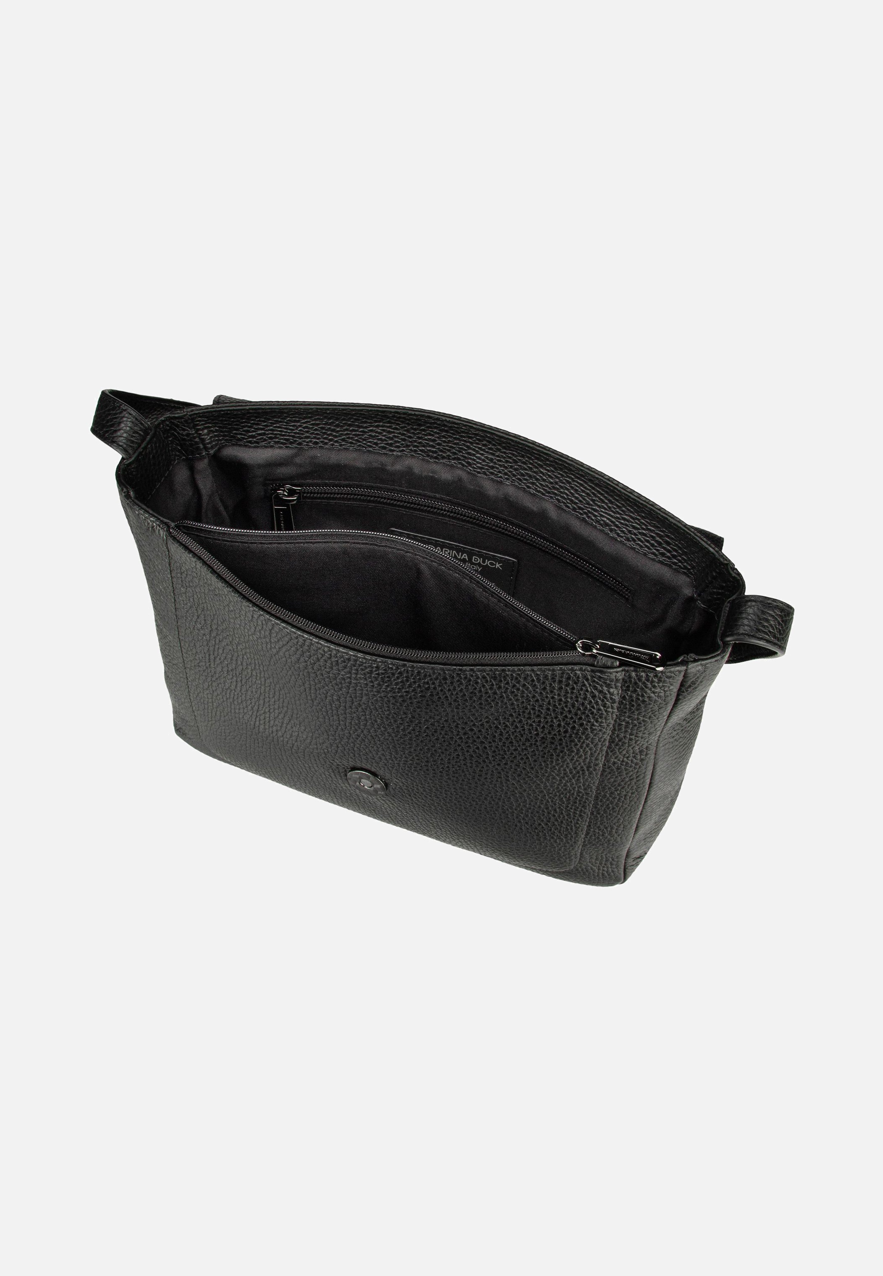 Mandarina Duck - Mellow Leather Hunting Bag FZT14 Nero - Crossbody Bag | Women-Image