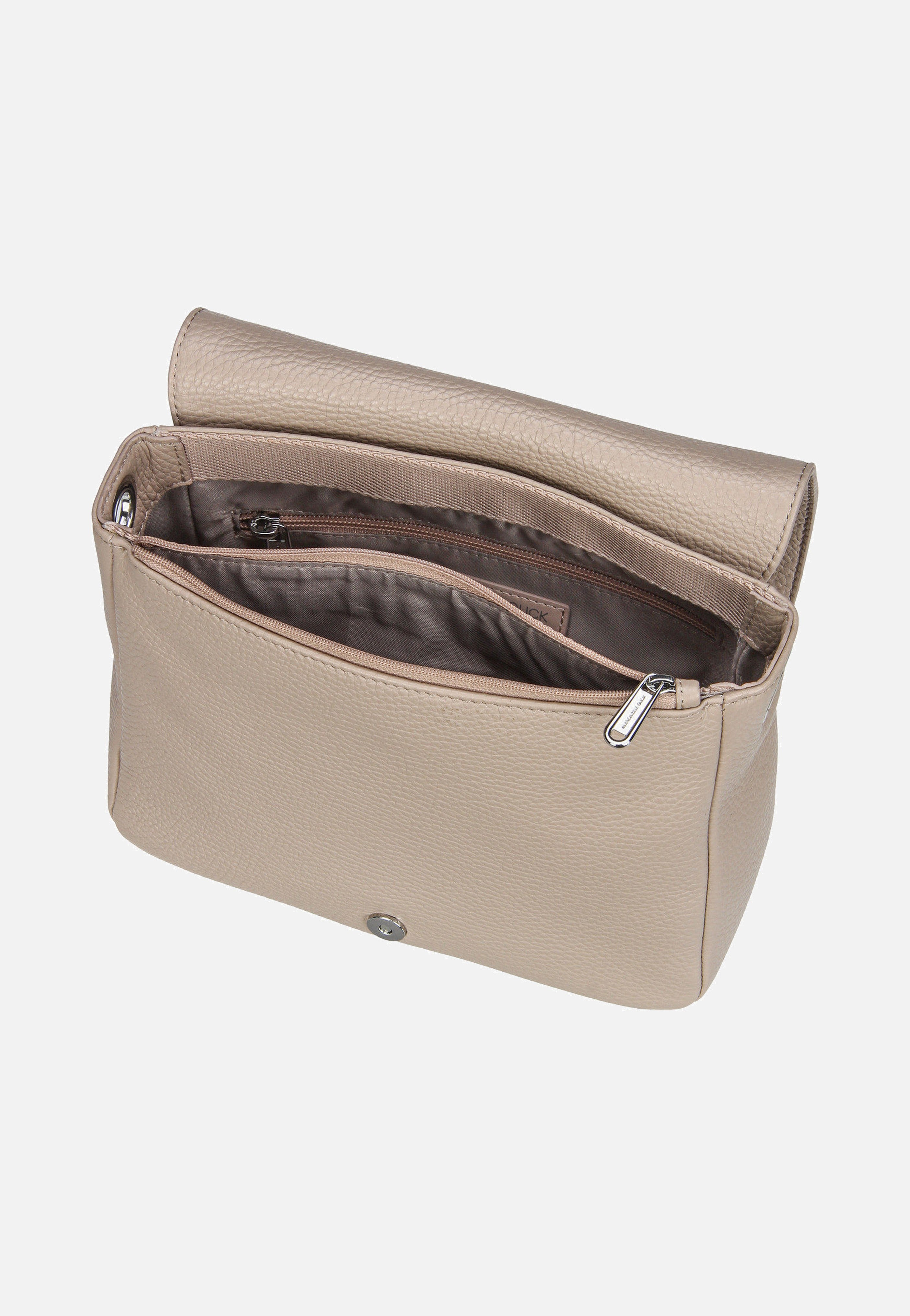Mandarina Duck - Mellow Leather Hunting Bag FZT69 Warm Taupe - Crossbody Bag | Neutral-Image
