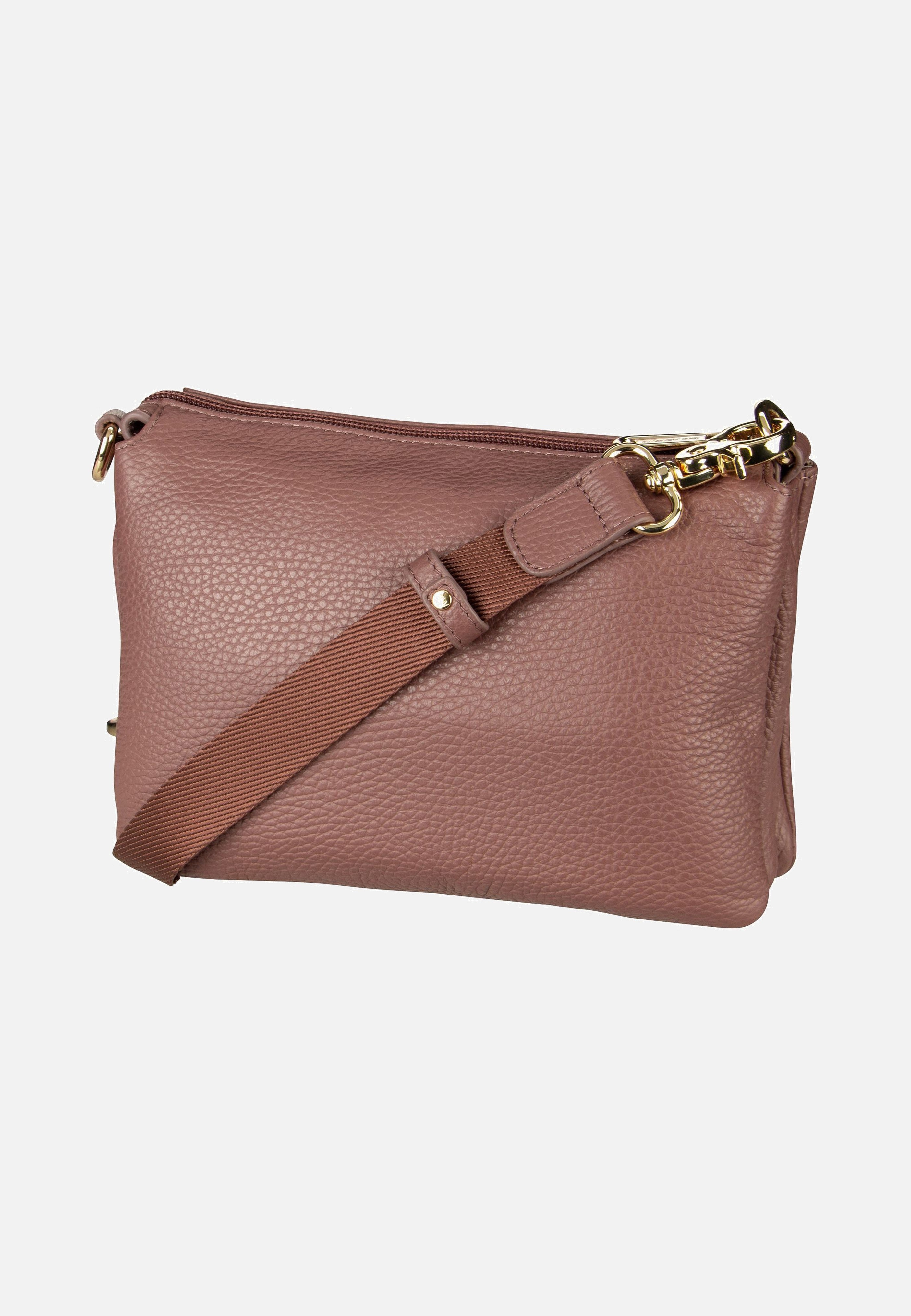 Mandarina Duck Mellow Leather Pochette FZT82 Balsamic Crossbody Bag