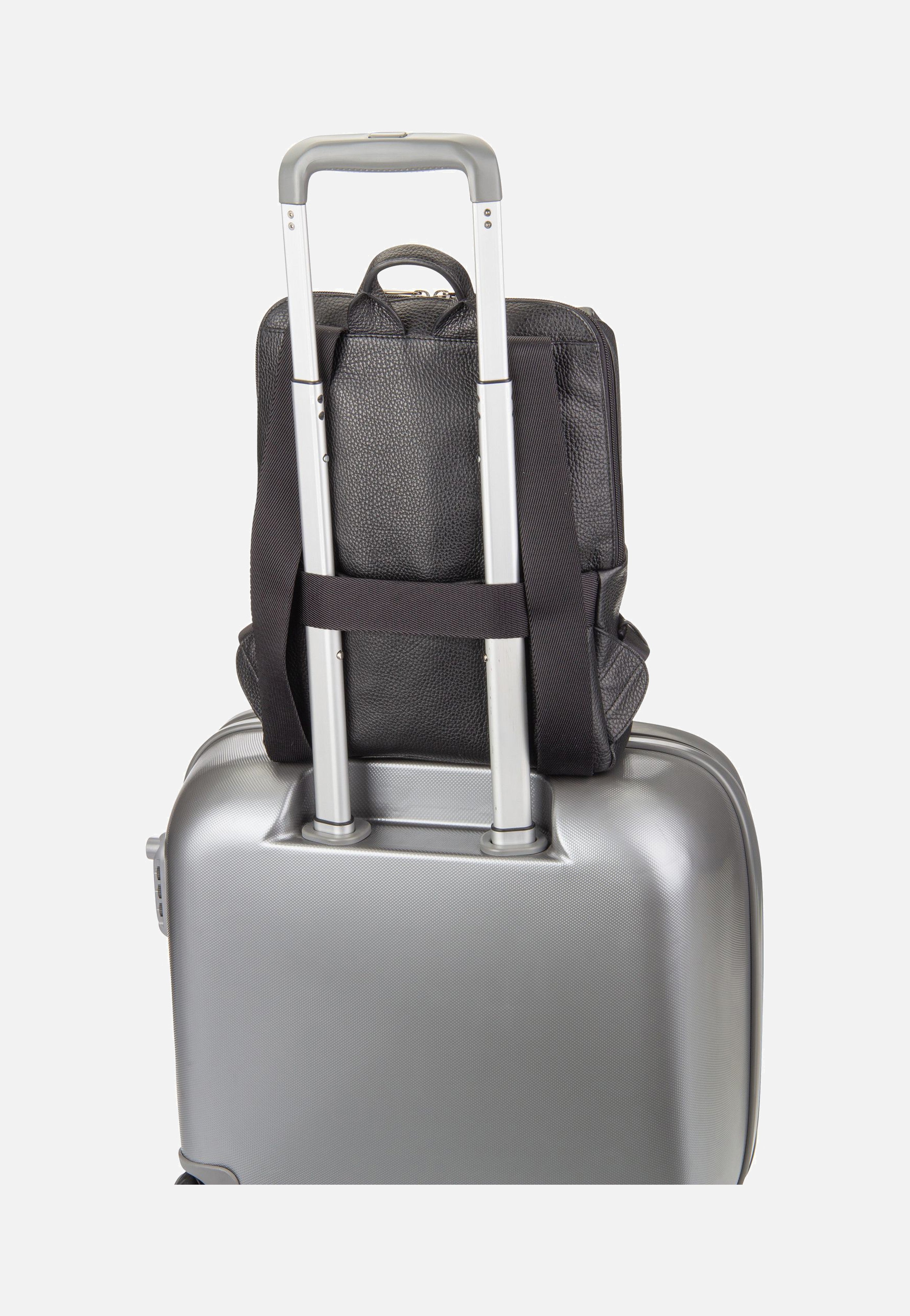 Mandarina Duck Mellow Leather Squared FZT38 Nero Backpack