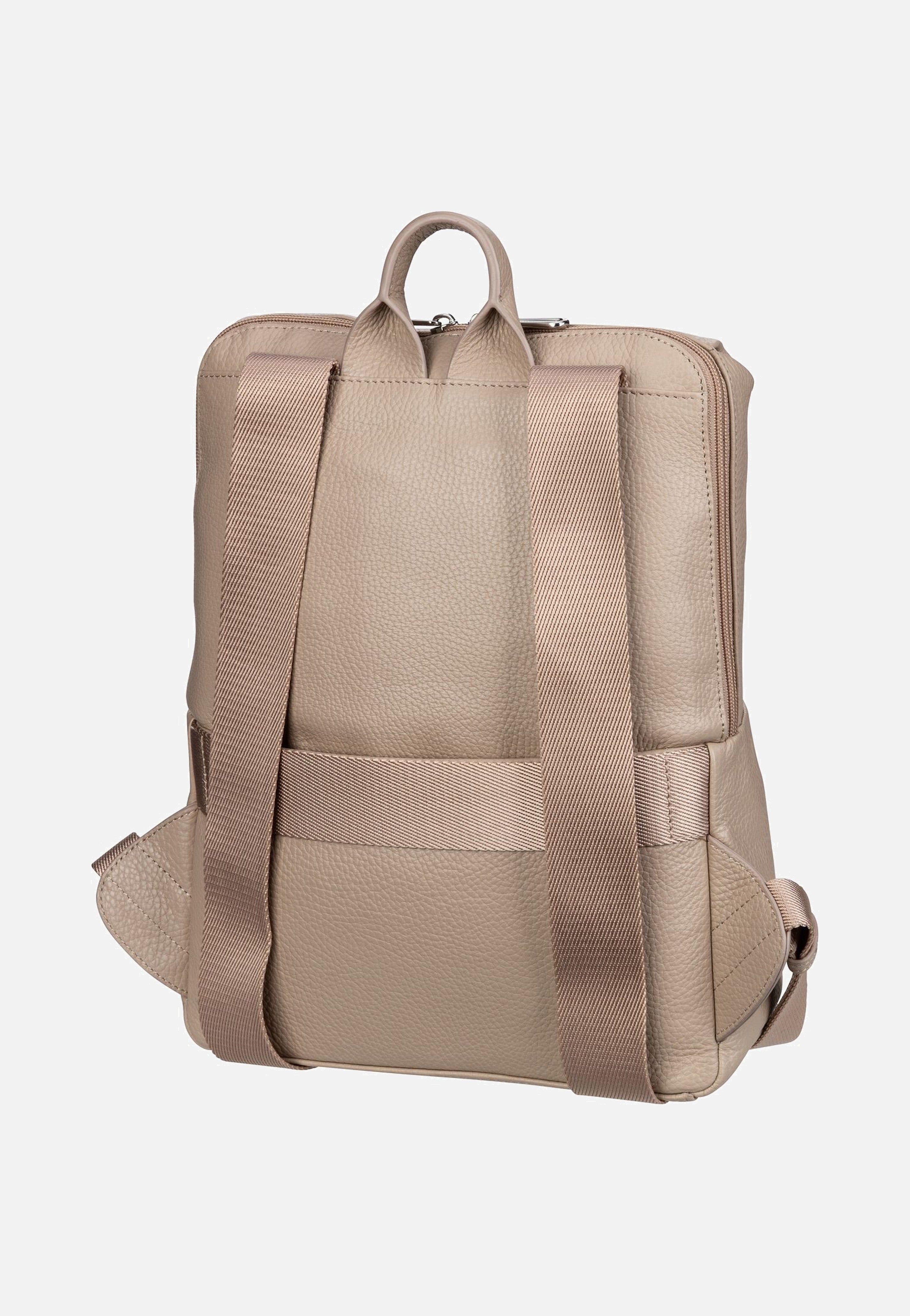 Mandarina Duck Mellow Leather Squared FZT38 Warm Taupe Backpack