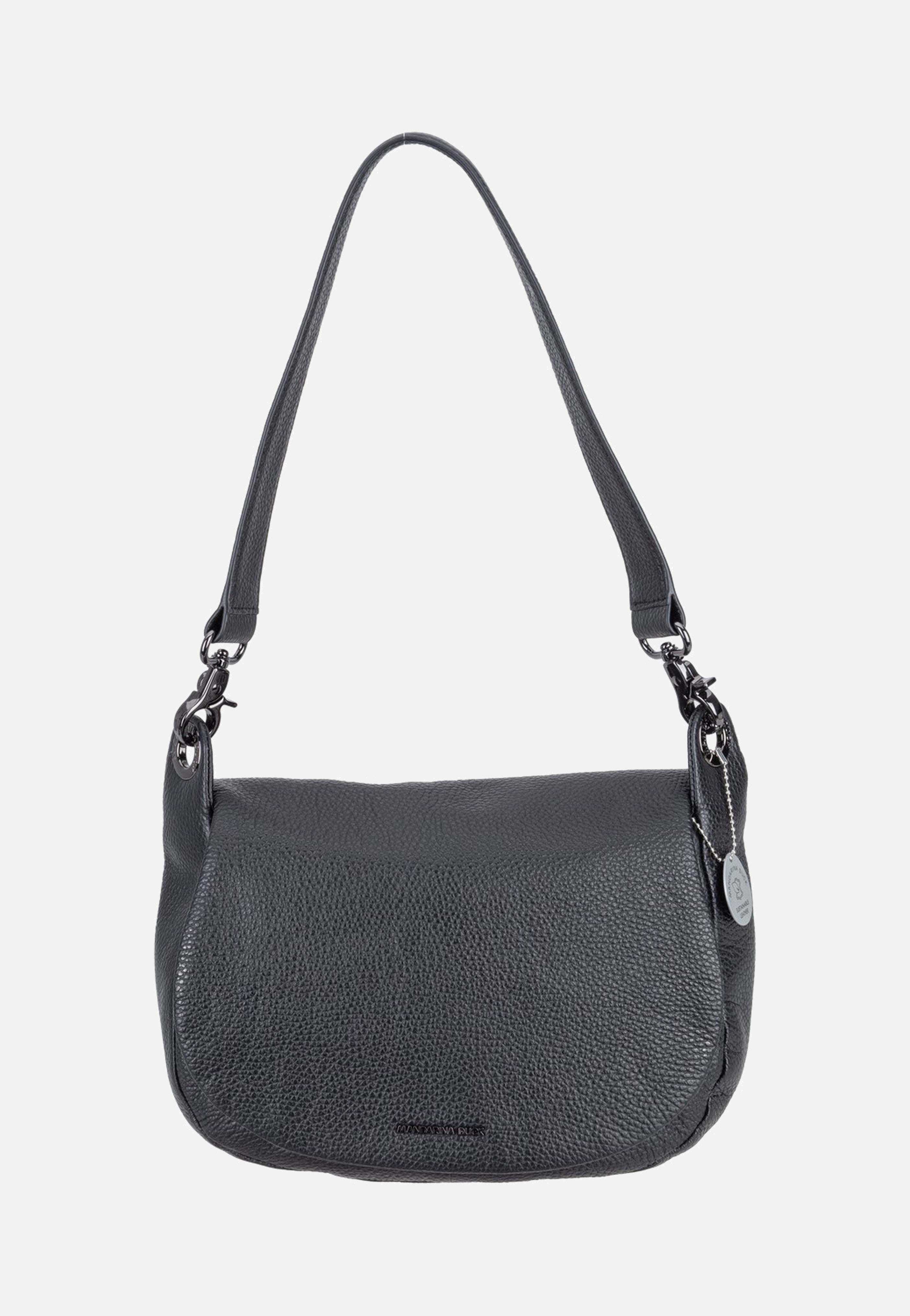 Mandarina Duck Mellow Leather Soft Hunting FZTA9 Nero Shoulder Bag
