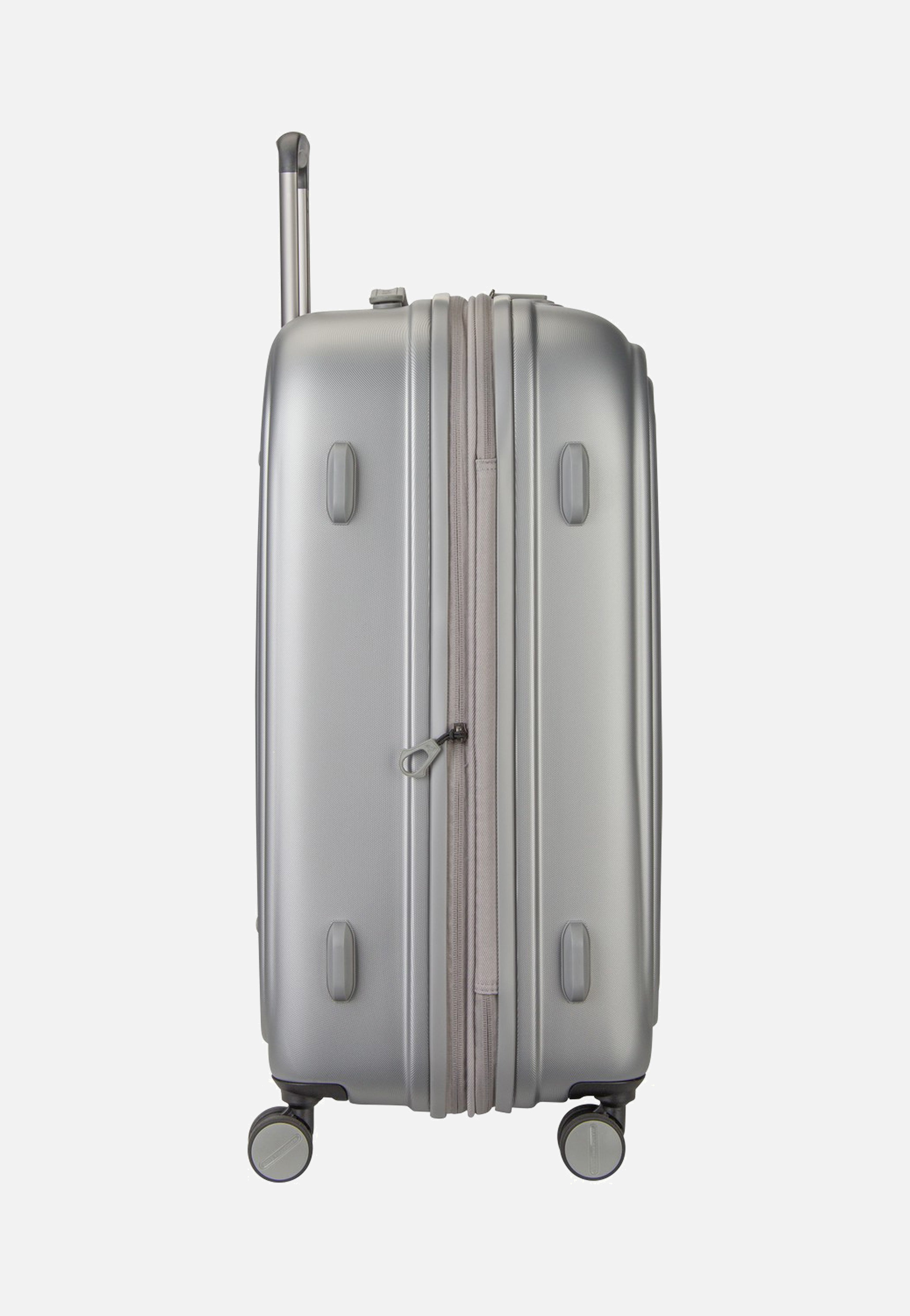 Mandarina Duck Logoduck + Trolley Medium Exp Silver Suitcase