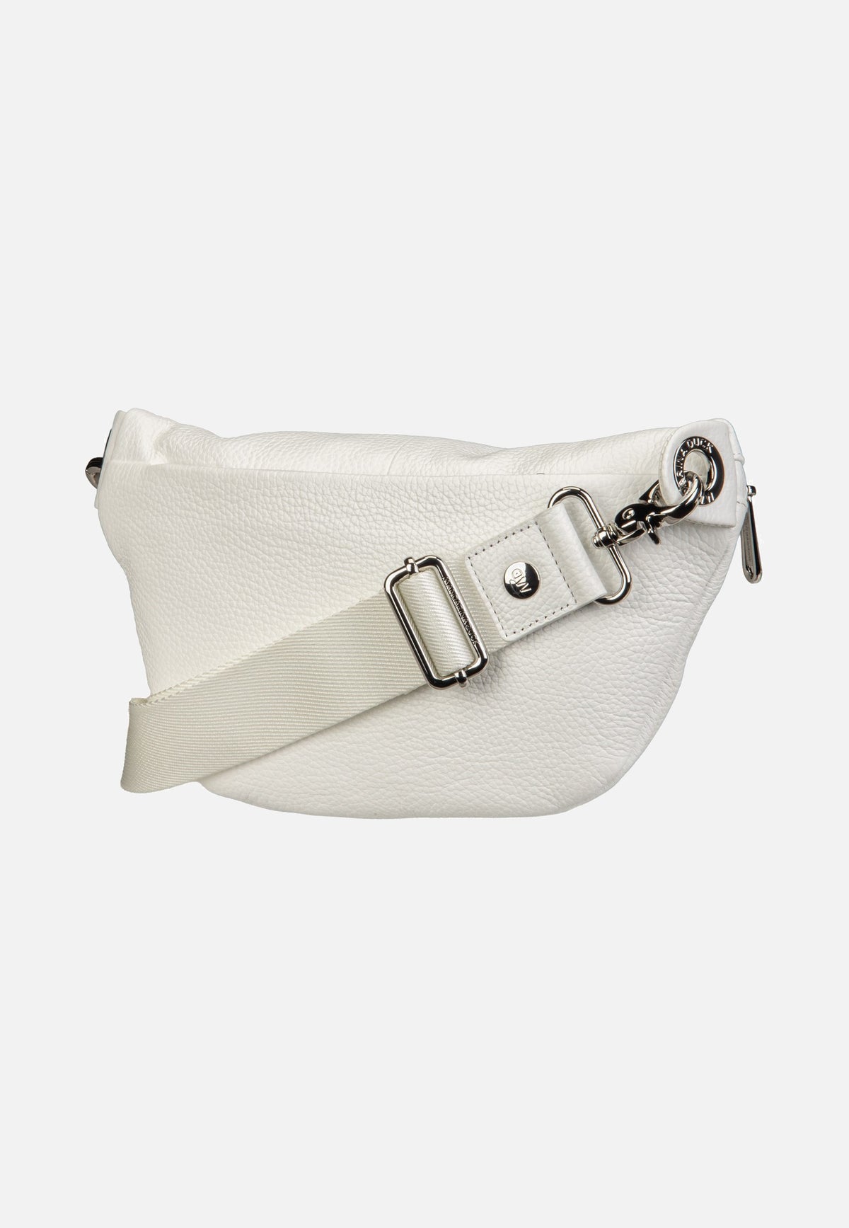Mandarina Duck Mellow Leather Bum Bag FZT73 Blanc Fanny Pack