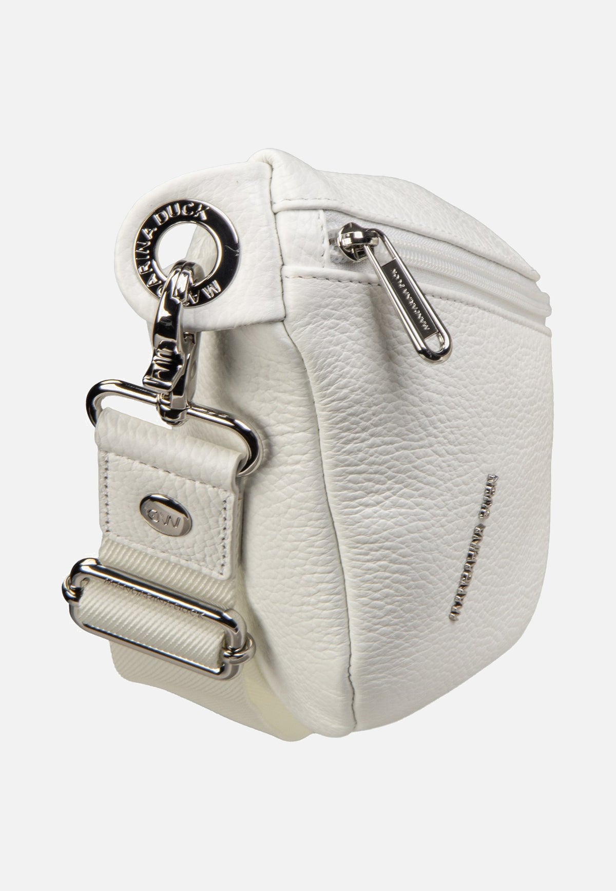 Mandarina Duck Mellow Leather Bum Bag FZT73 Blanc Fanny Pack