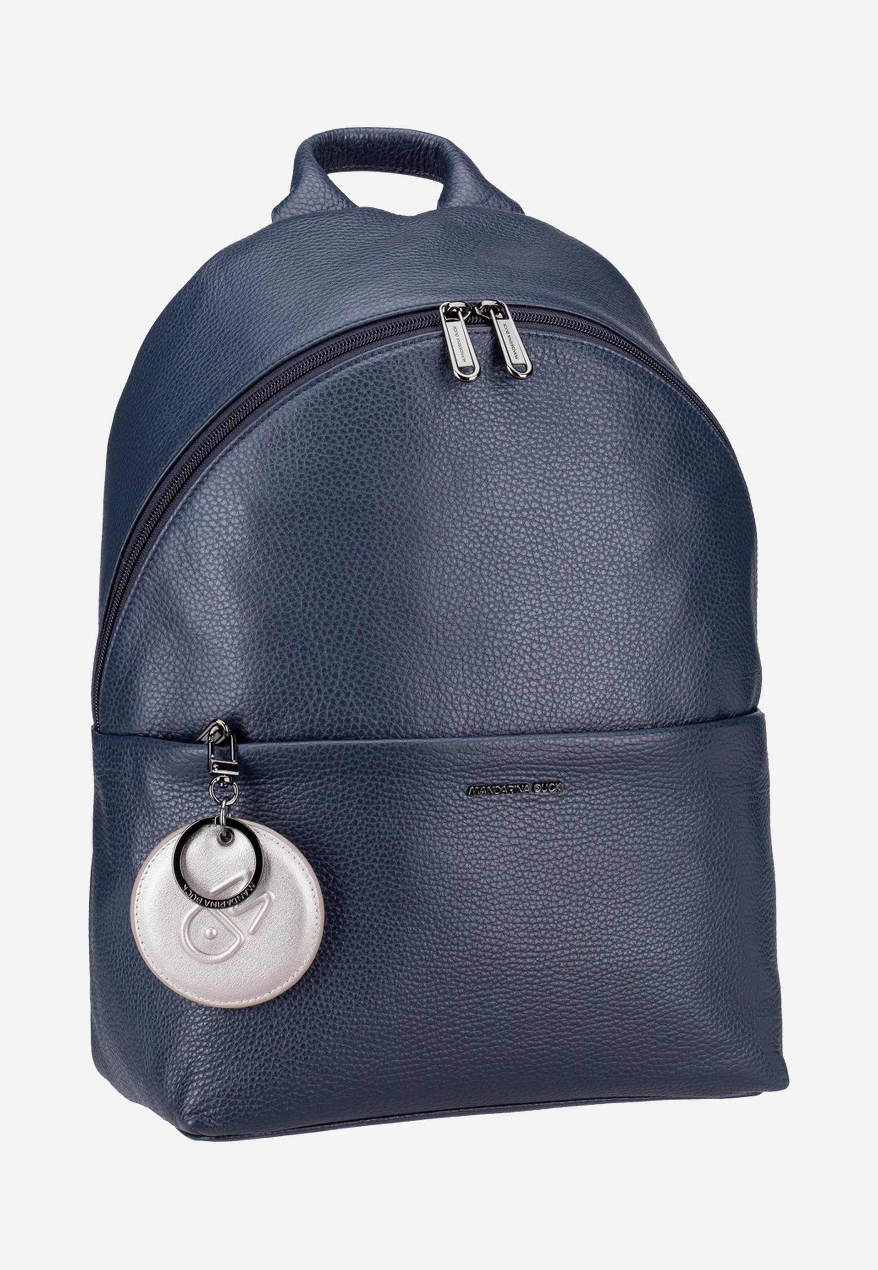 Mandarina Duck Mellow Leather FZT35 Dress Blue Backpack