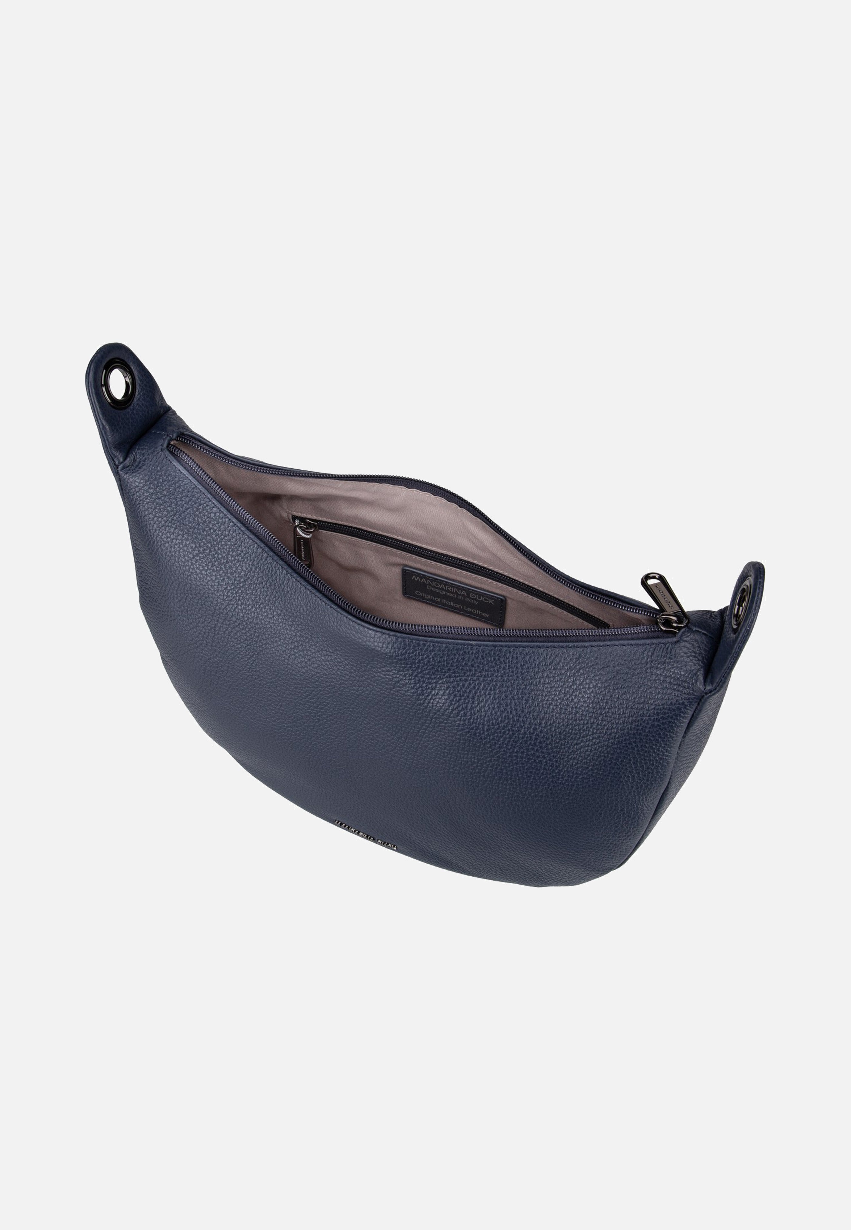 Mandarina Duck - Mellow Leather Hobo FZT03 Dress Blue - Hobo Bag | Neutral-Image