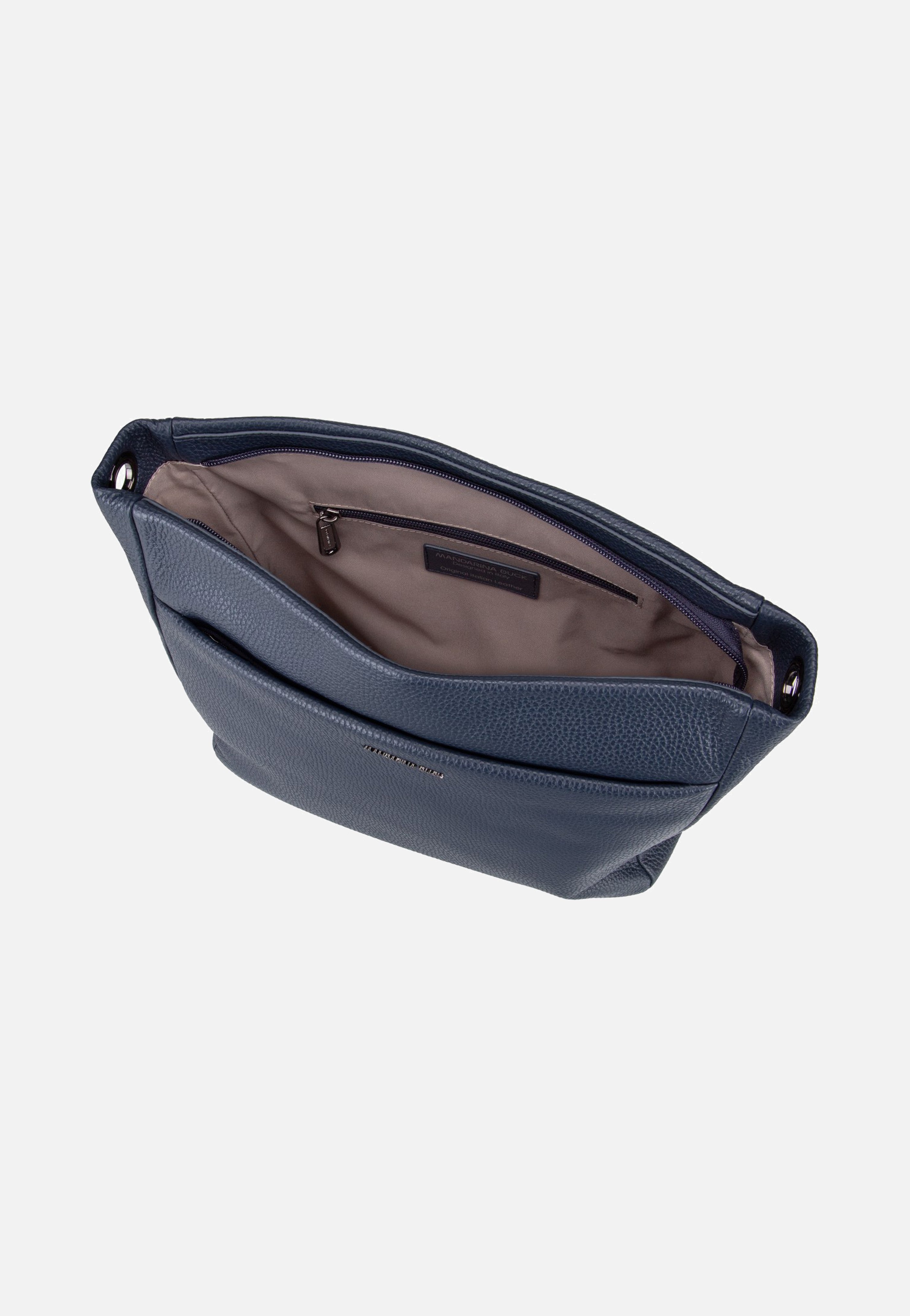 Mandarina Duck - Mellow Leather Large FZT04 Dress Blue - Crossbody Bag | Neutral-Image