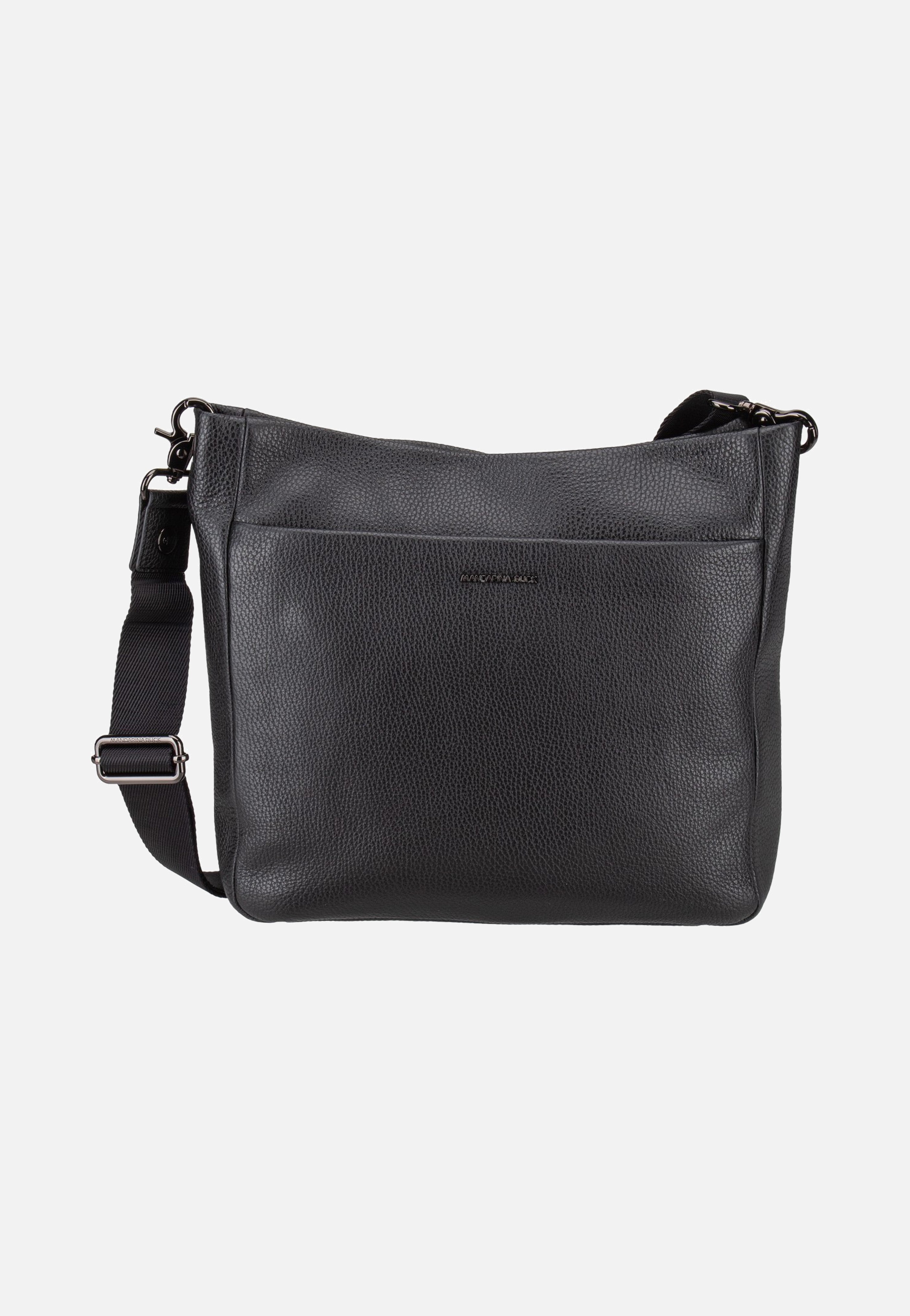 Mandarina Duck Mellow Leather Large FZT04 Nero Crossbody Bag