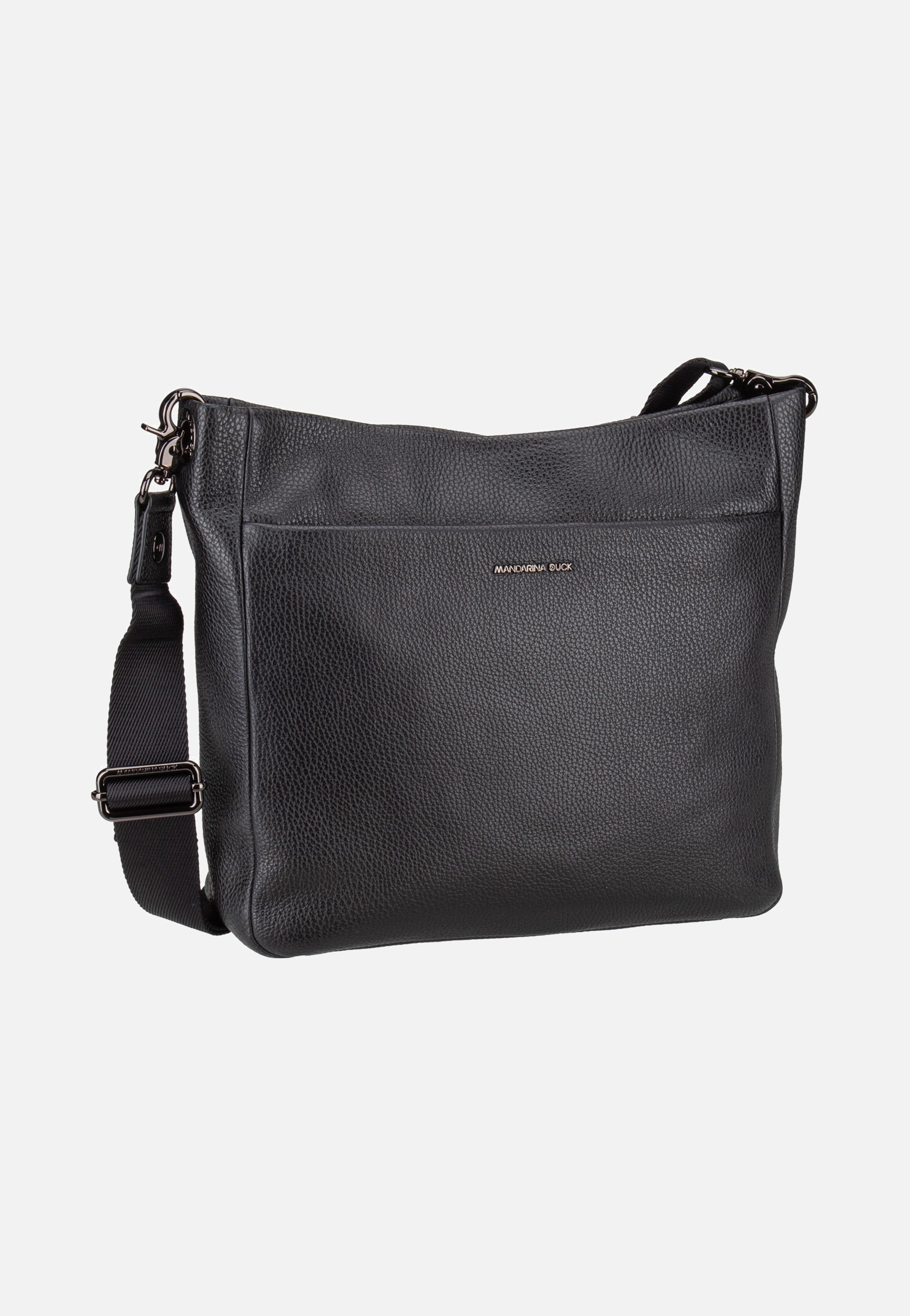 Mandarina Duck Mellow Leather Large FZT04 Nero Crossbody Bag