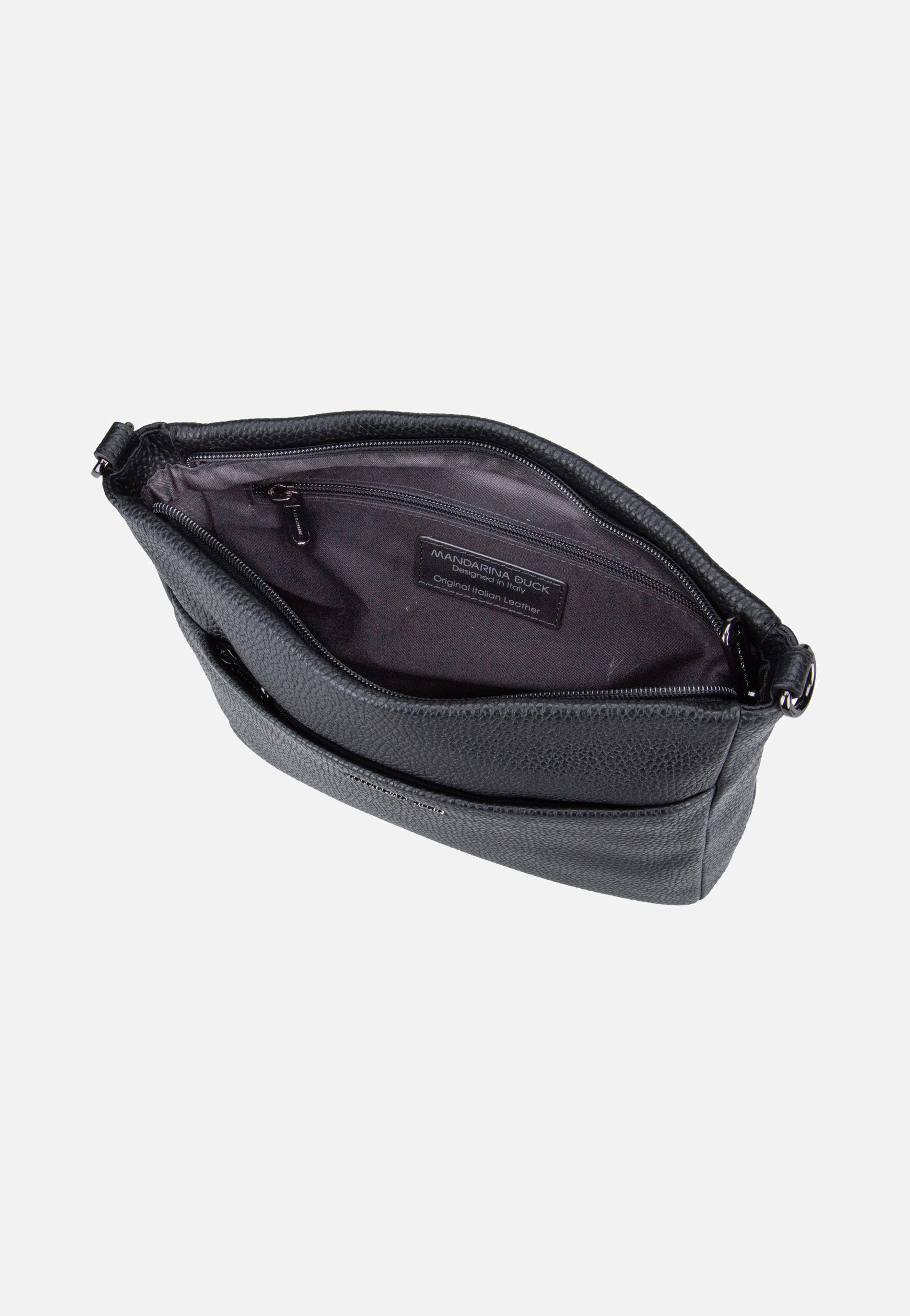 Mandarina Duck Mellow Leather Squared FZT17 Nero Crossbody Bag