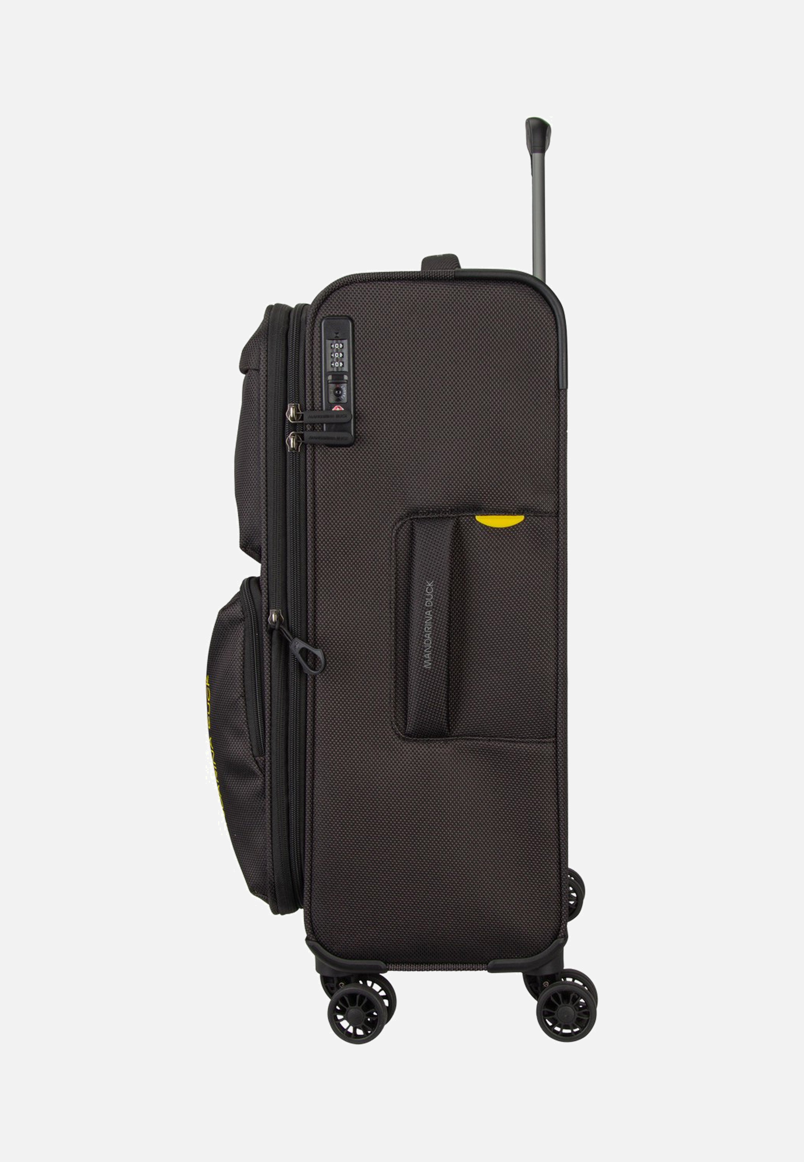 Mandarina Duck Zephyr Medium Exp OTV03 Black Suitcase