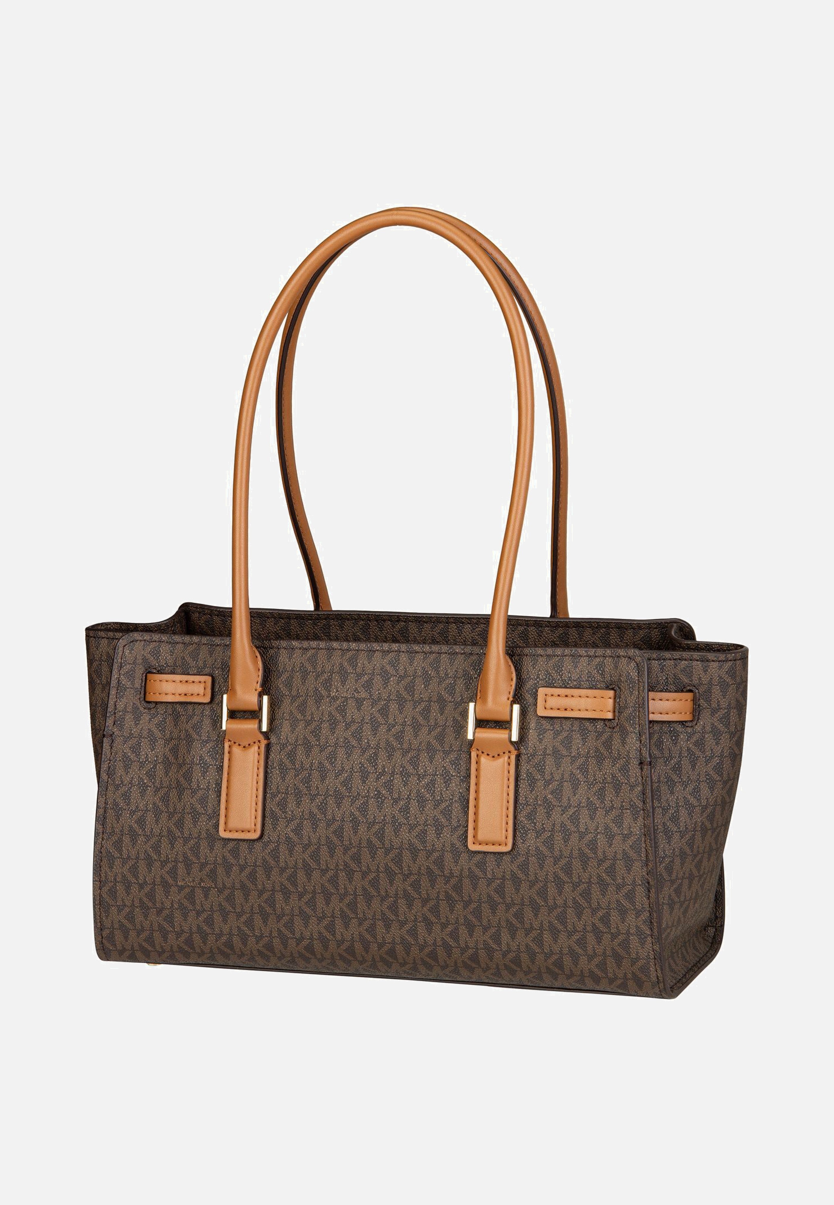 Michael Kors Hamilton SM EW Shoulder Tote MK SIG Brown/Acorn