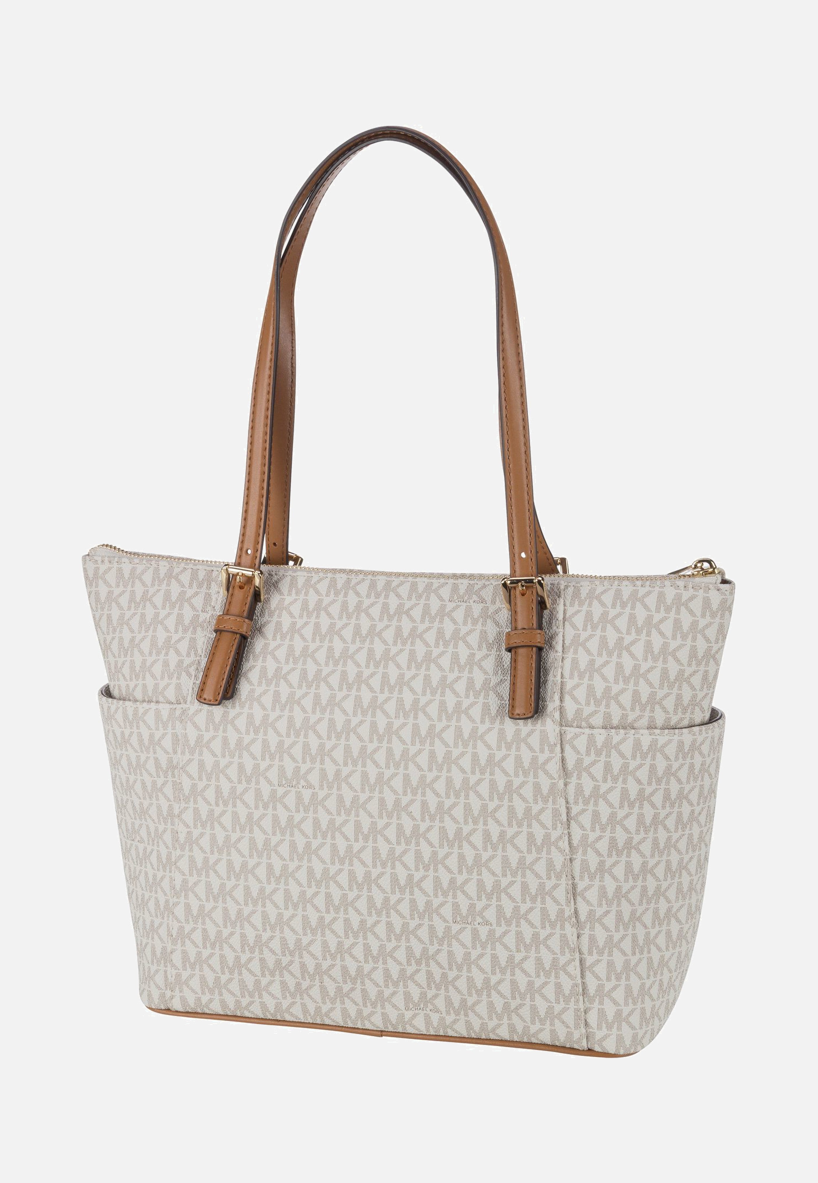 Michael Kors - Jet Set Item EW TZ Tote MK Signature Vanilla/Acorn - Shopper | Women-Image