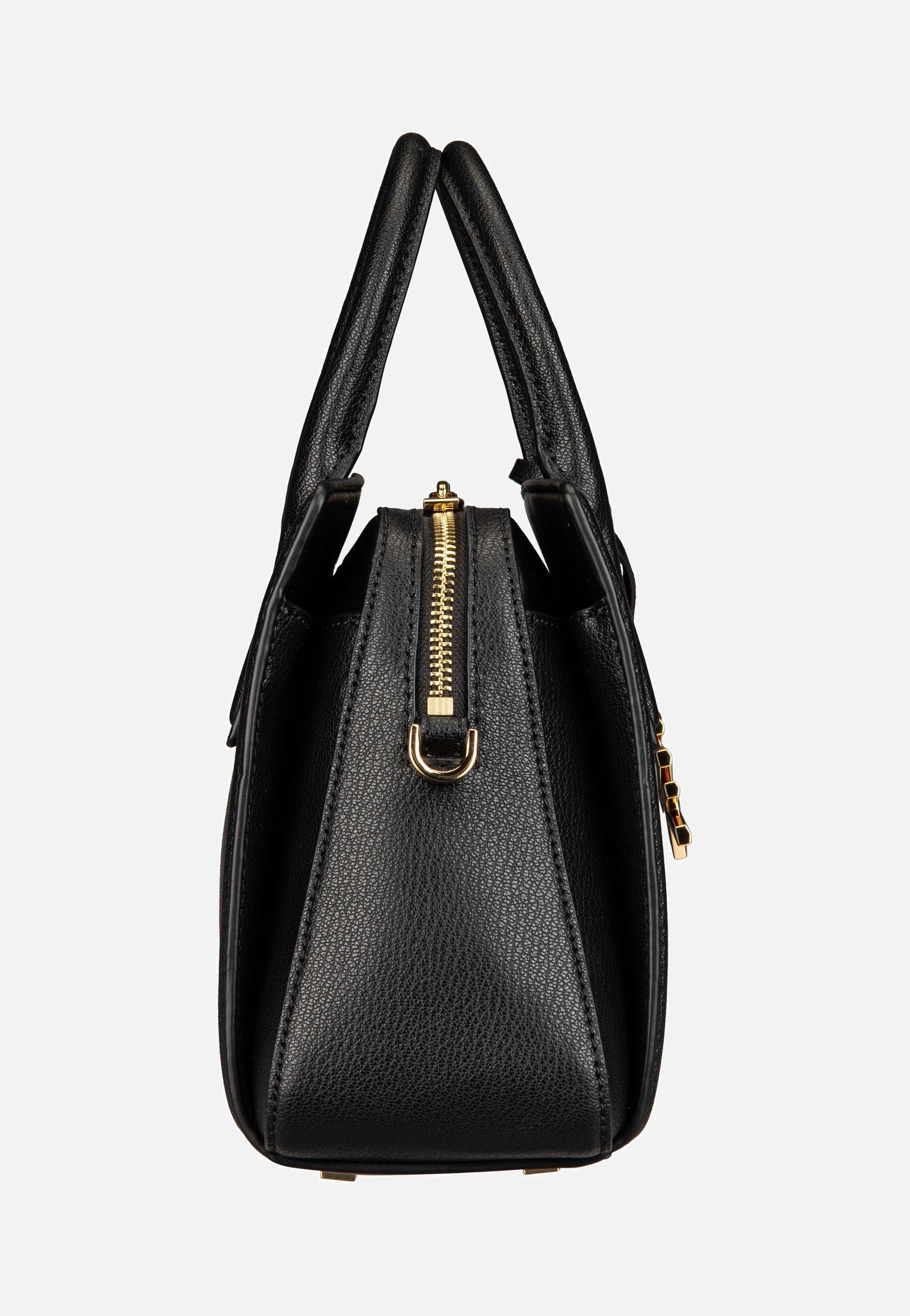 Michael Kors - Laila SM Satchel Solid Embossed Black - Handle Bag | Women-Image