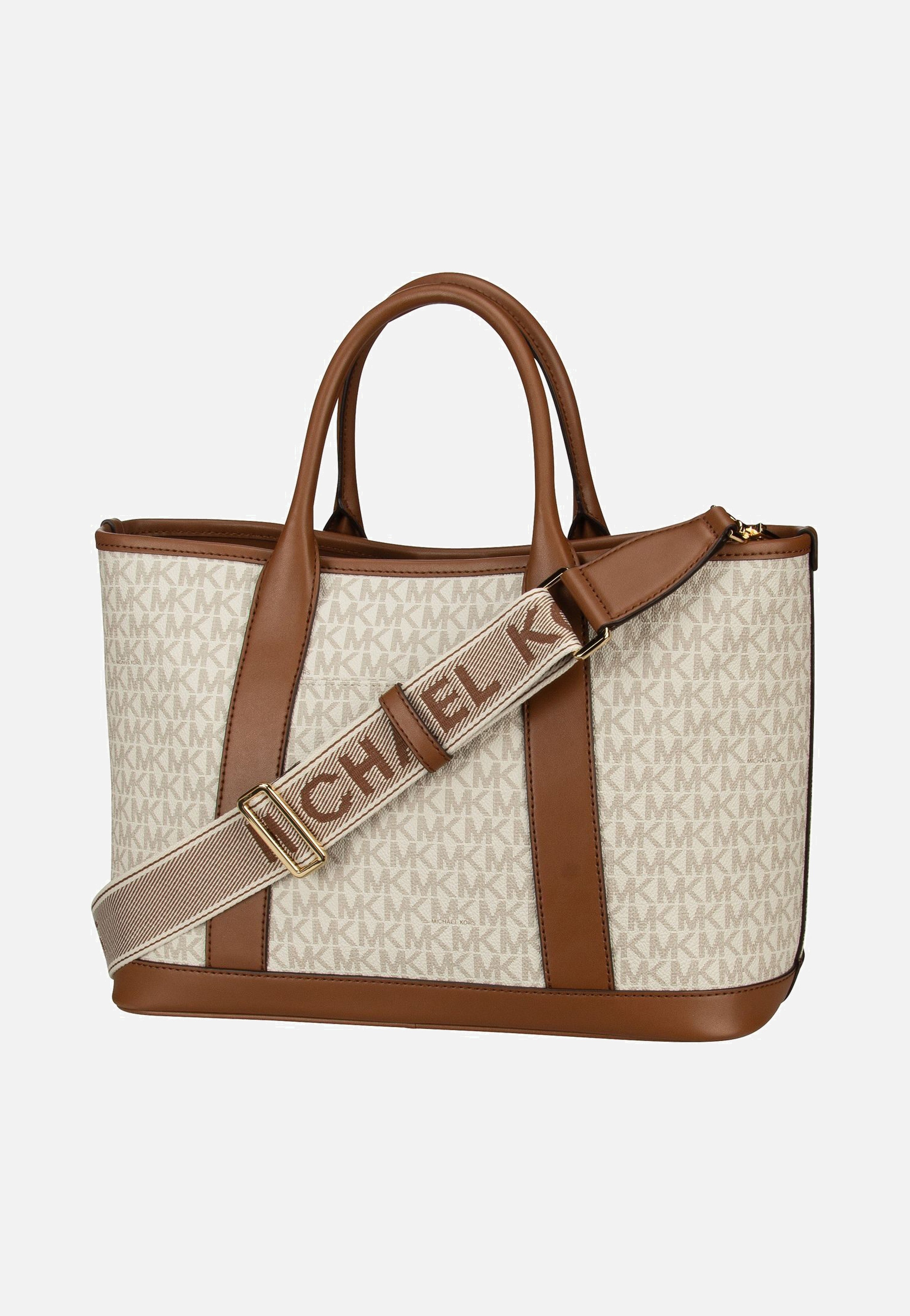 Michael Kors - Luisa MD MK SIG Vanilla/Luggage - Tote Bag | Women-Image