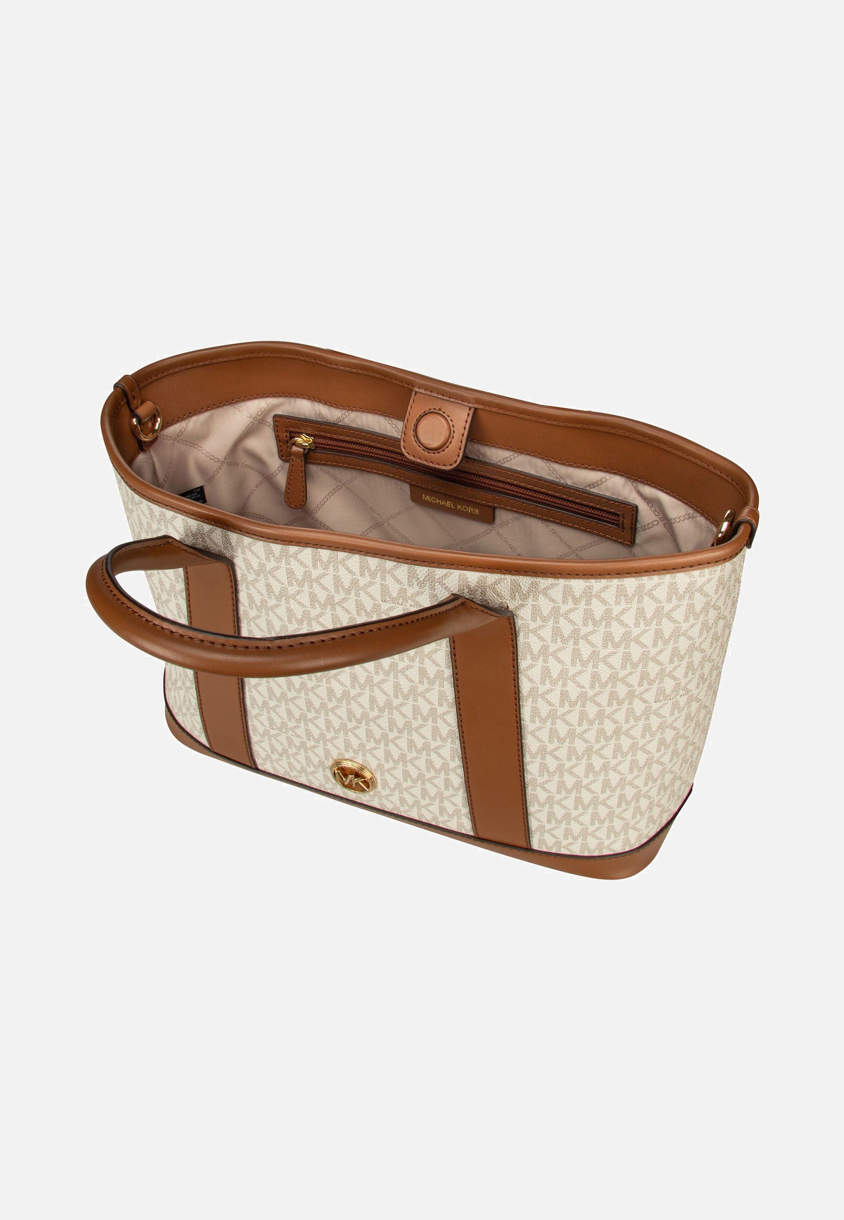 Michael Kors - Luisa MD MK SIG Vanilla/Luggage - Tote Bag | Women-Image