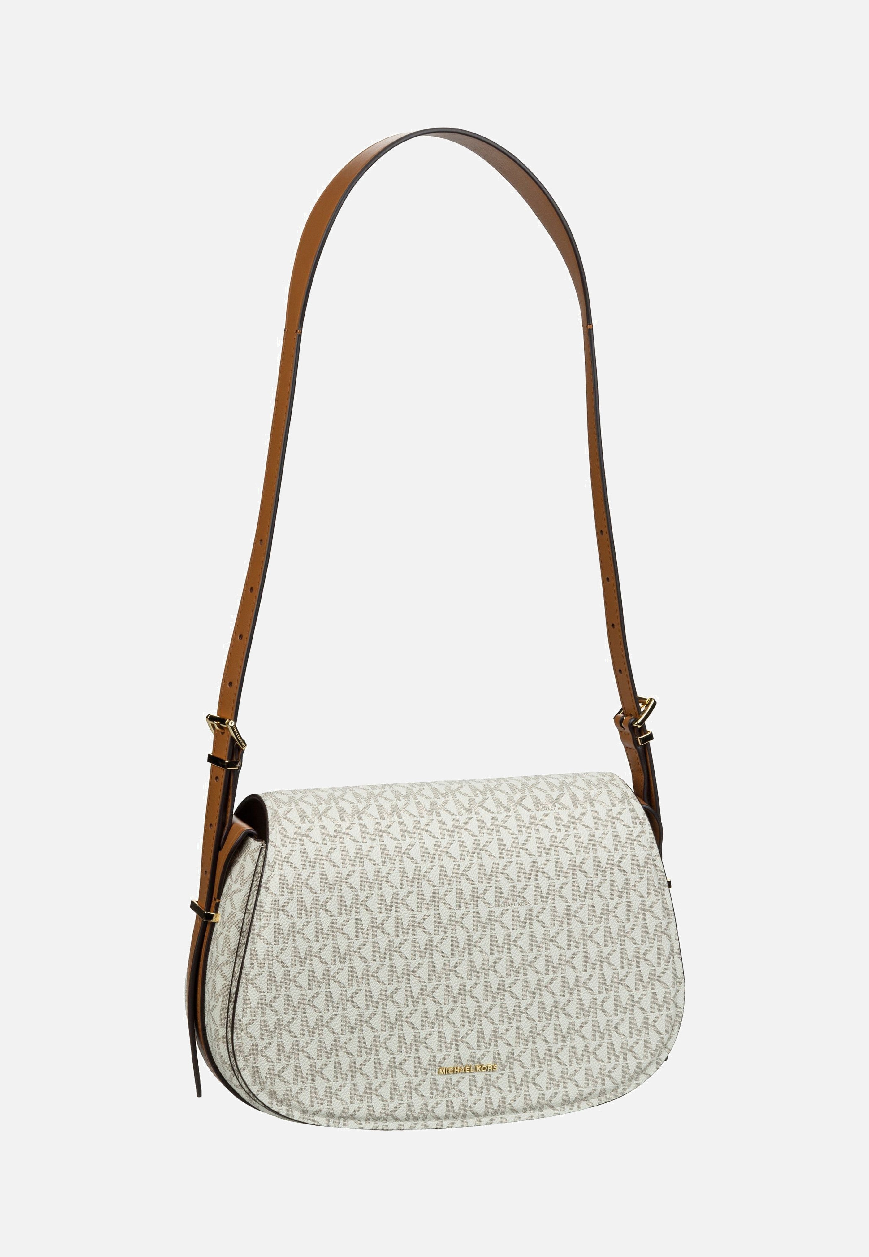 Michael Kors - Lydia MD Flap MK SIG Vanilla/Acorn - Shoulder Bag | Women-Image