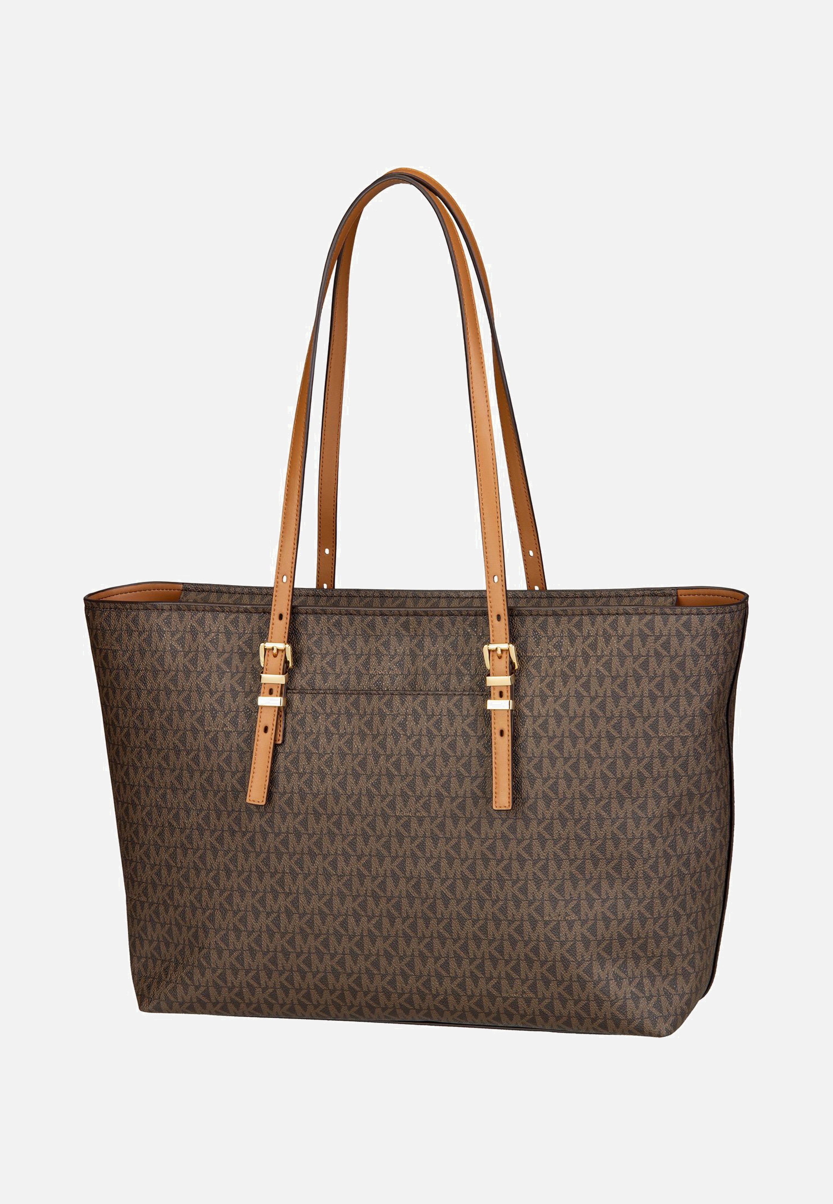 Michael Kors Quinn LG EW TZ Tote MK SIG Brown/Acorn - Shopper | Sakoi