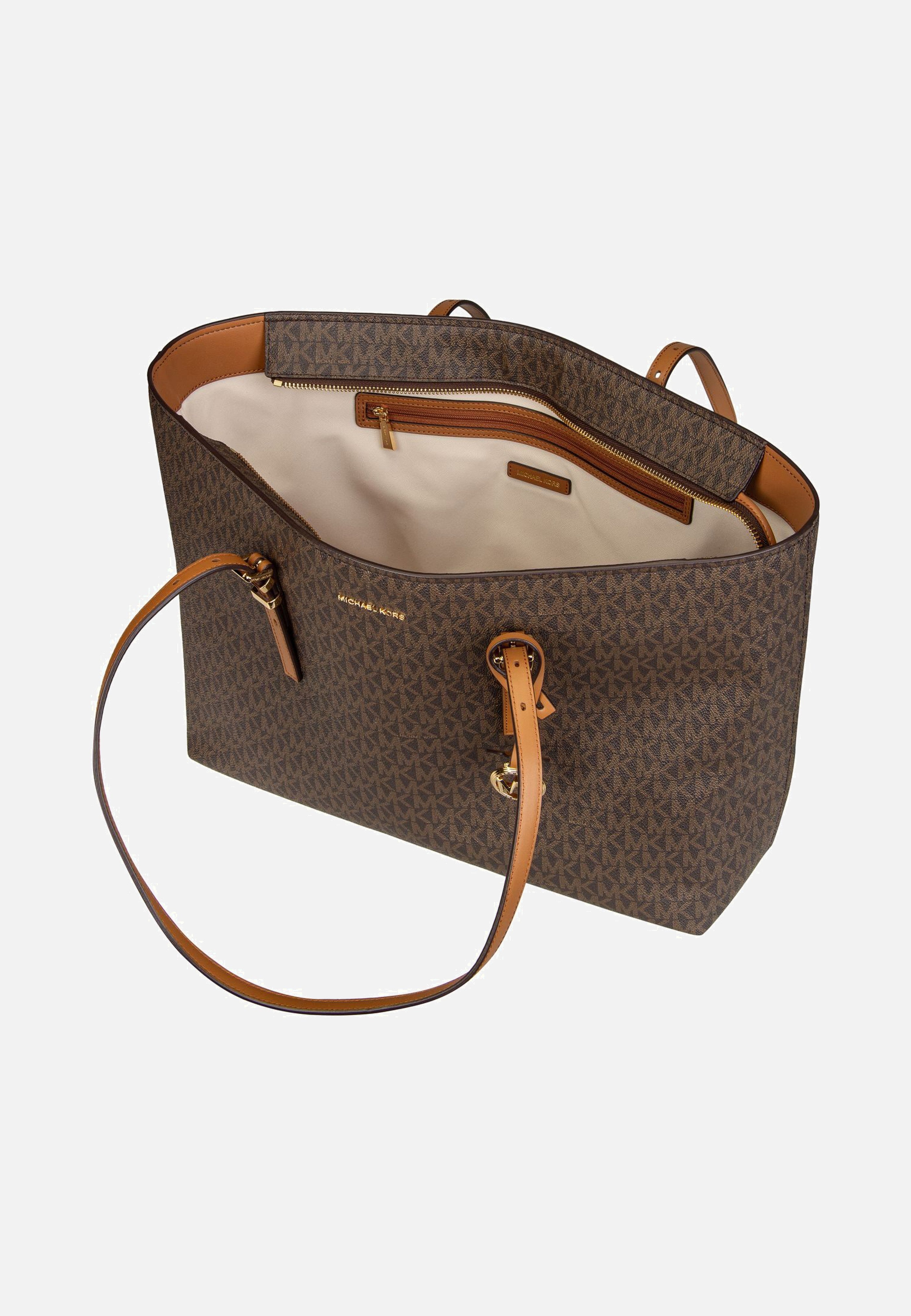 Michael Kors - Quinn LG EW TZ Tote MK SIG Brown/Acorn - Shopper | Women-Image