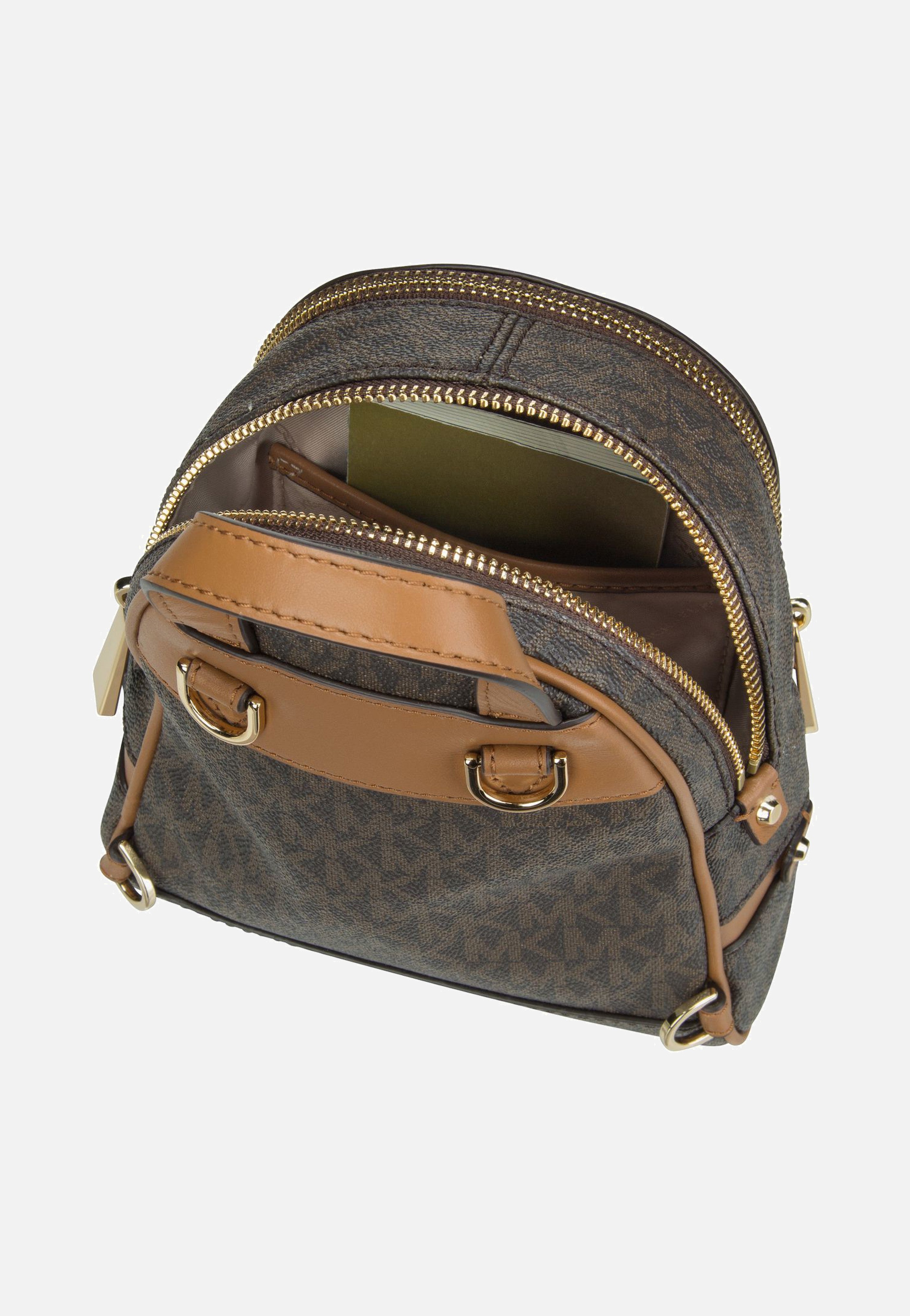 ブラウン0 Michael Kors Rhea Zip XS MK Signature Brown - Backpack | Sakoi