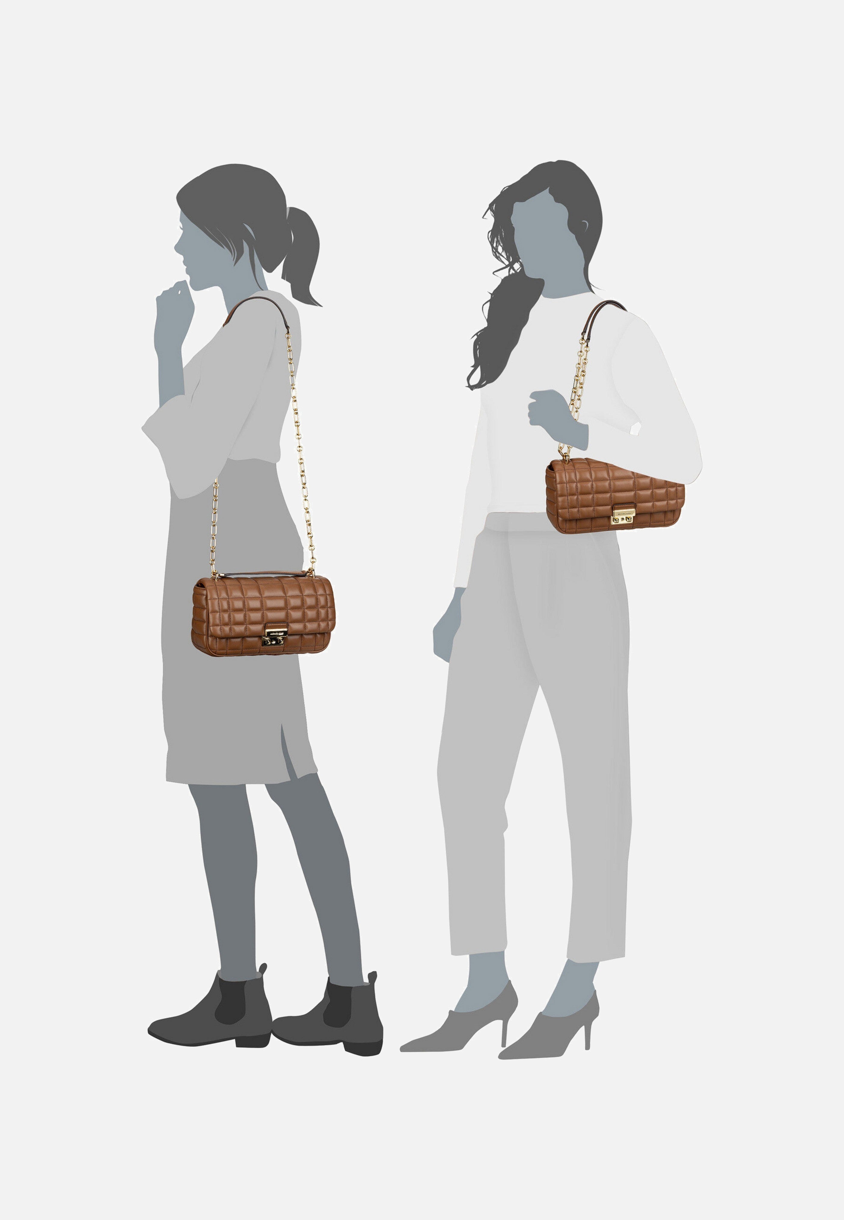 Michael Kors - Tribeca LG Conv Chain Shoulder Costa Luggage - Evening Bag | Women-Image