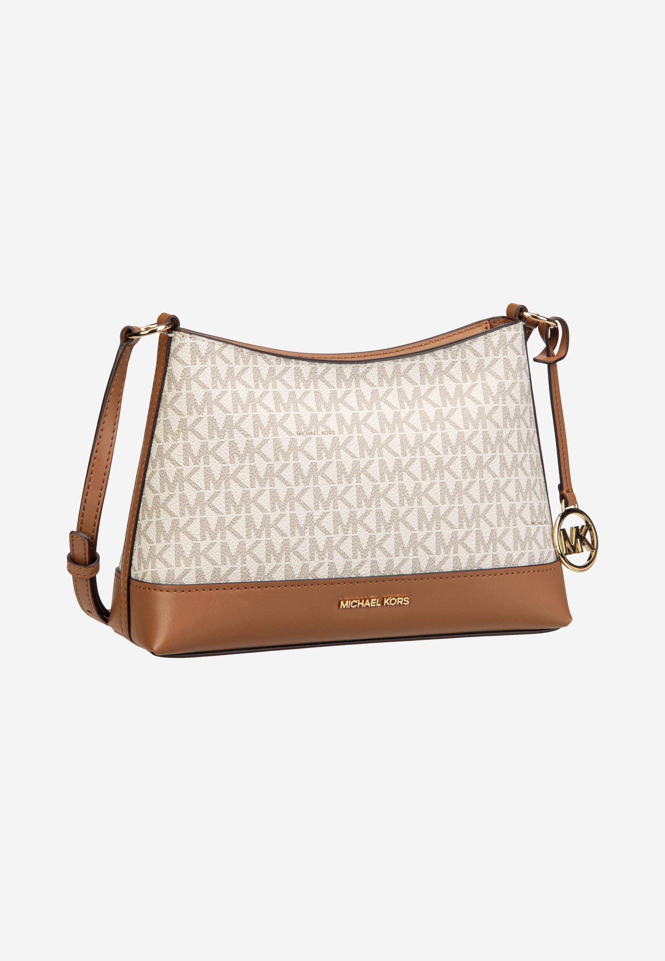 Michael Kors Andie SM TZ Xbody Vanilla/Acorn - Crossbody Bag | Sakoi