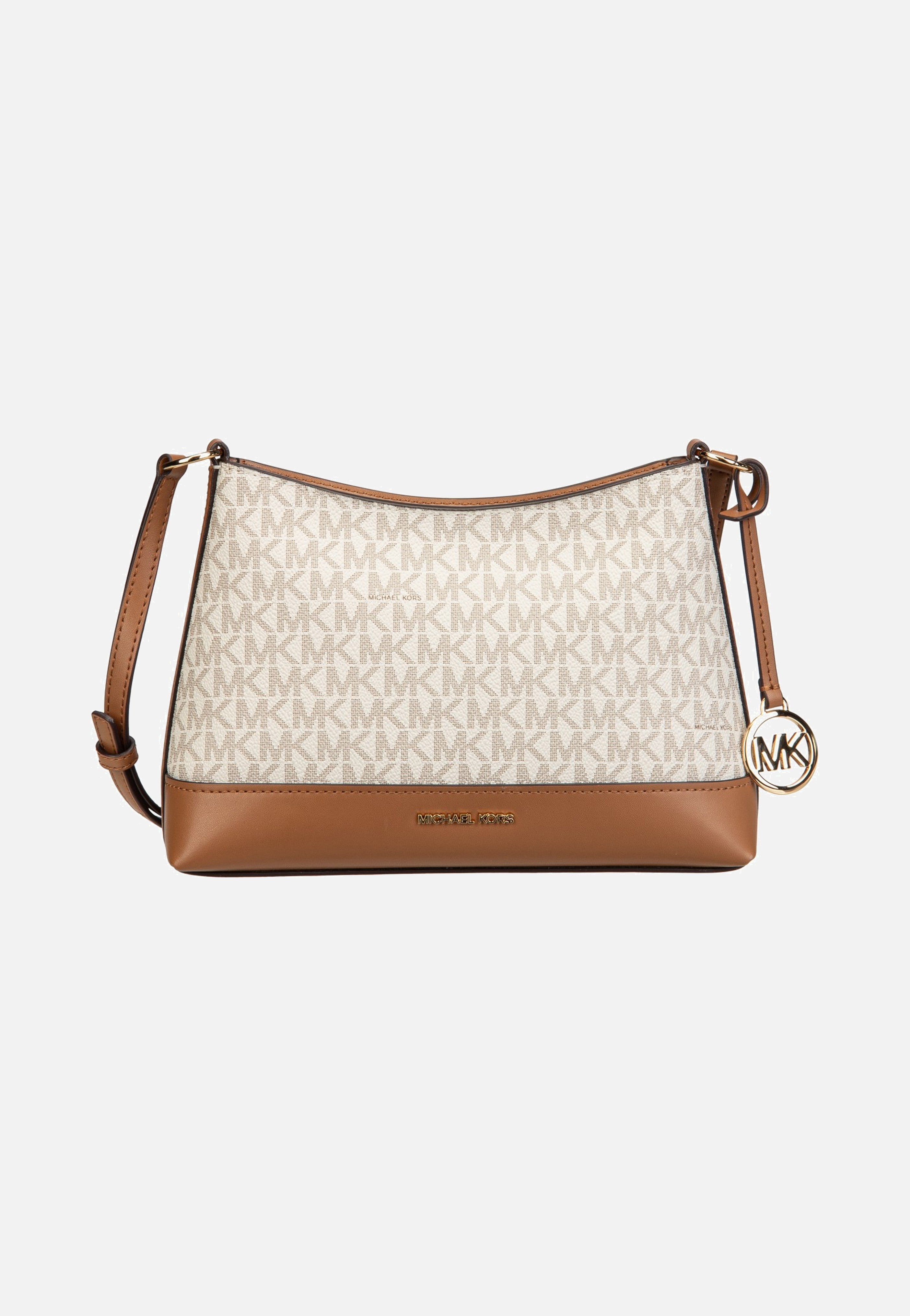 Michael Kors Andie SM TZ Xbody Vanilla/Acorn - Crossbody Bag | Sakoi