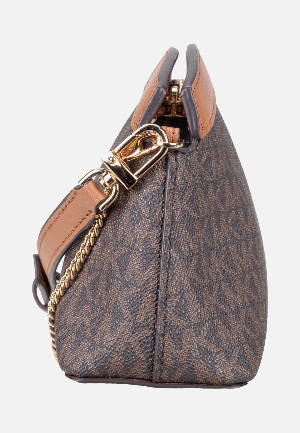 Michael Kors Athena SM Dome Chn Clutch Xbody Brown/Acorn Sac à bandoulière