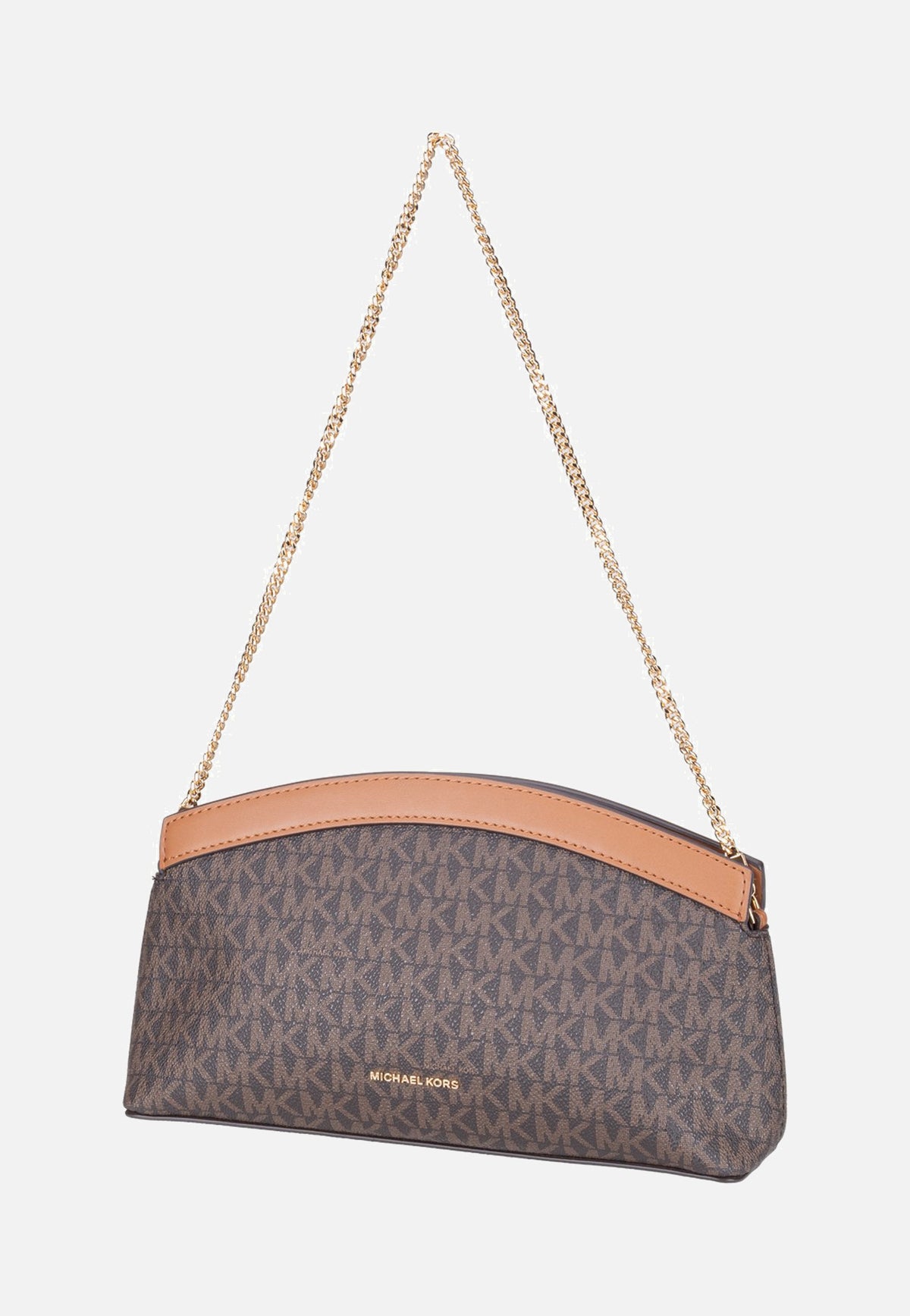 Michael Kors Athena SM Dome Chn Clutch Xbody Brown/Acorn Sac à bandoulière