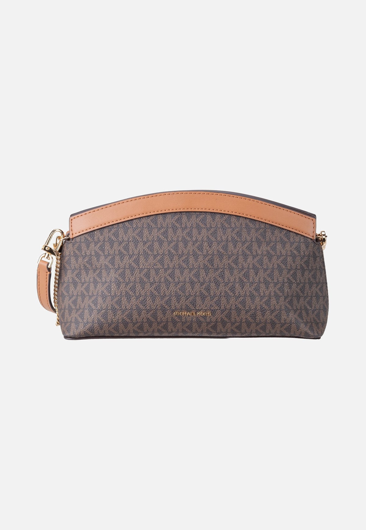 Michael Kors Athena SM Dome Chn Clutch Xbody Brown/Acorn Sac à bandoulière