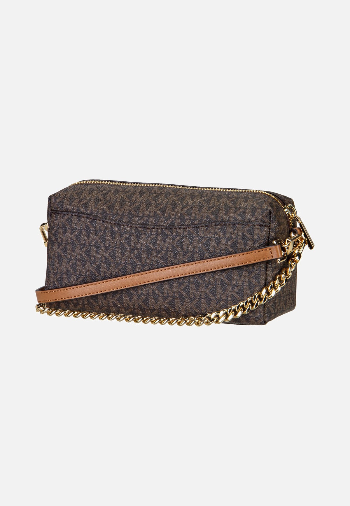 Michael Kors Bryant SM Soft Xbody W/ Chain Brown/Acorn Crossbody Bag