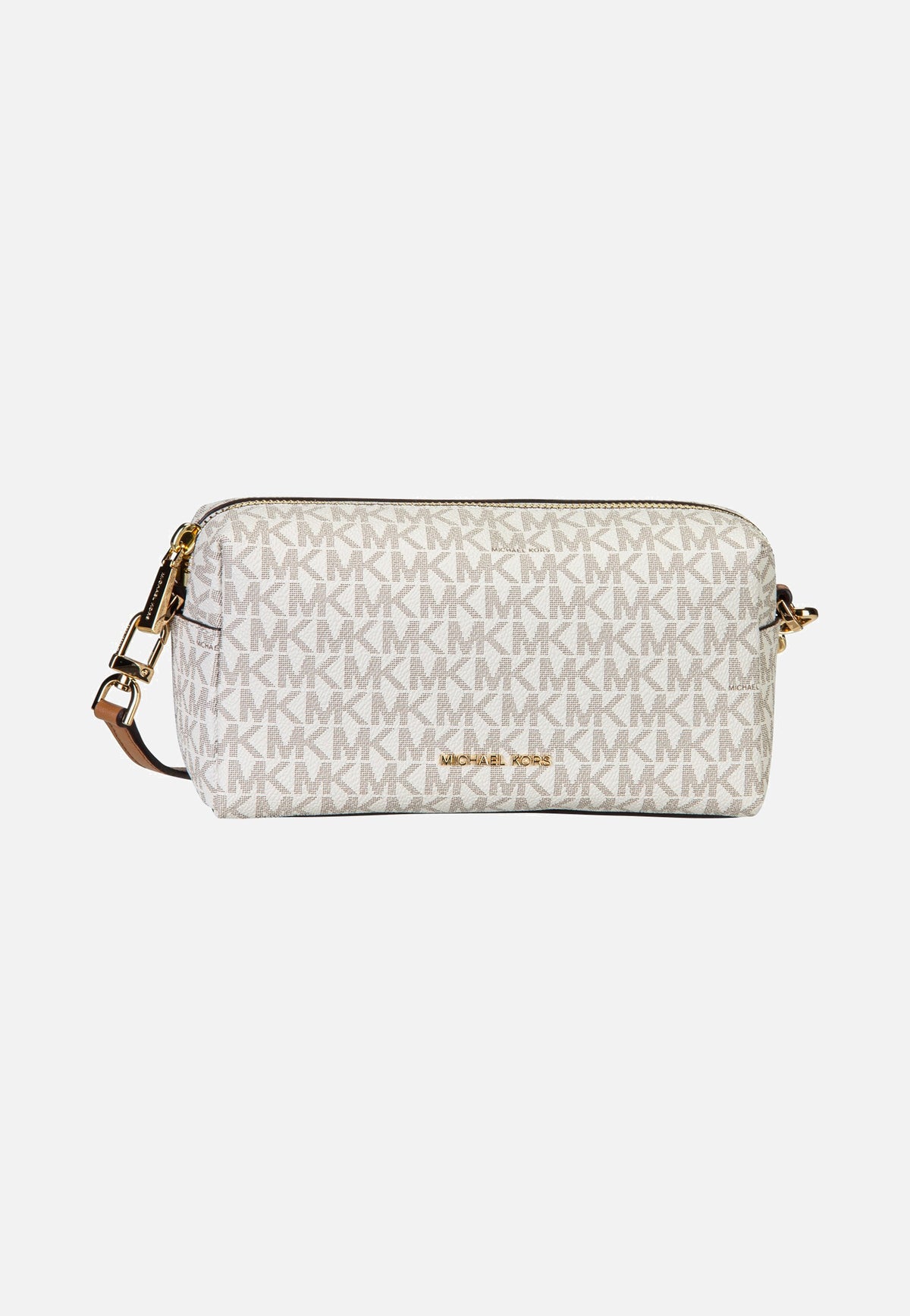 Michael Kors Bryant SM Soft Xbody W/ Chain Vanilla/Acorn Borsa a tracolla