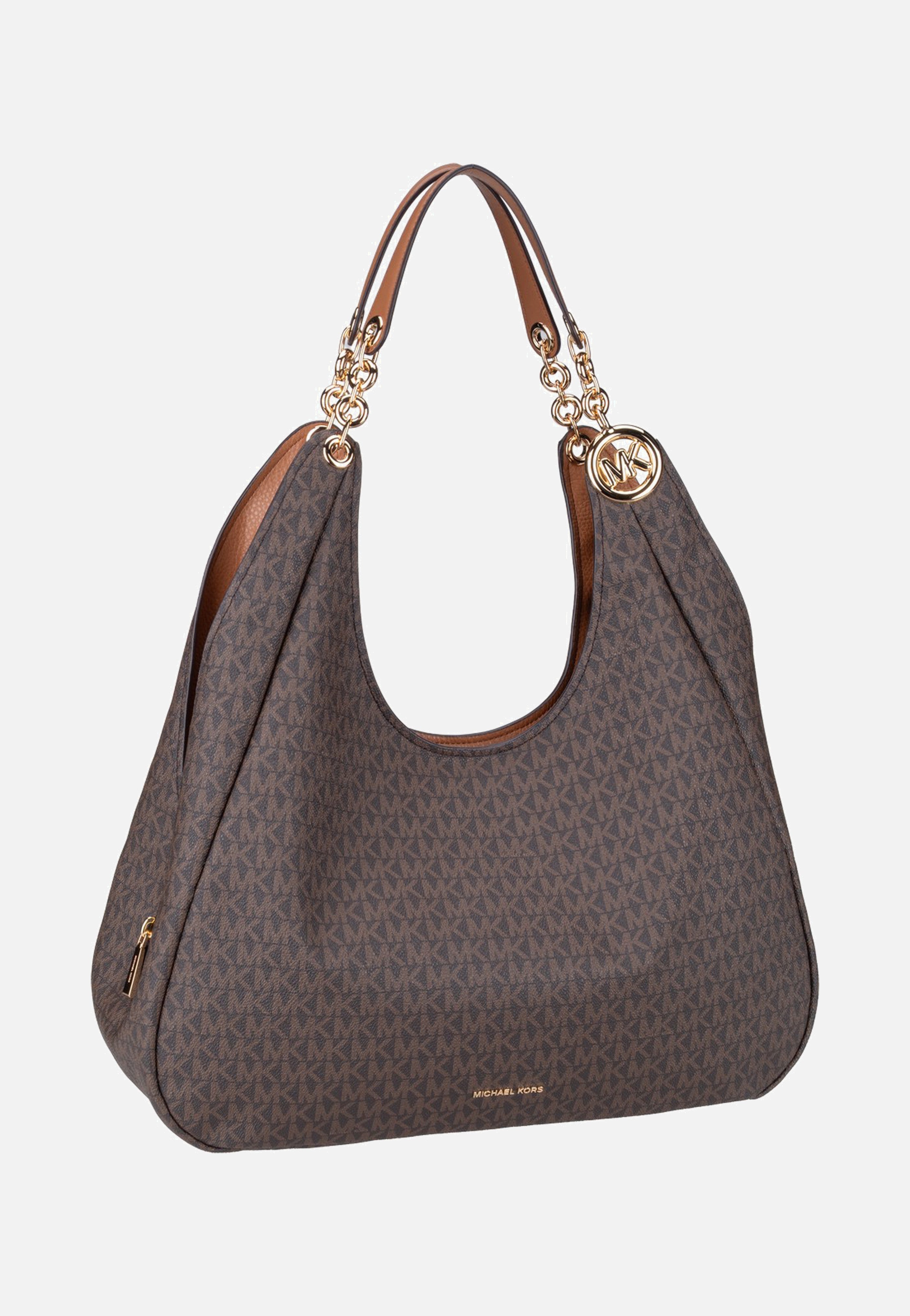 Michael Kors Ellie LG Trpl Compt Shldr Tote Brown/Acorn Sac Hobo