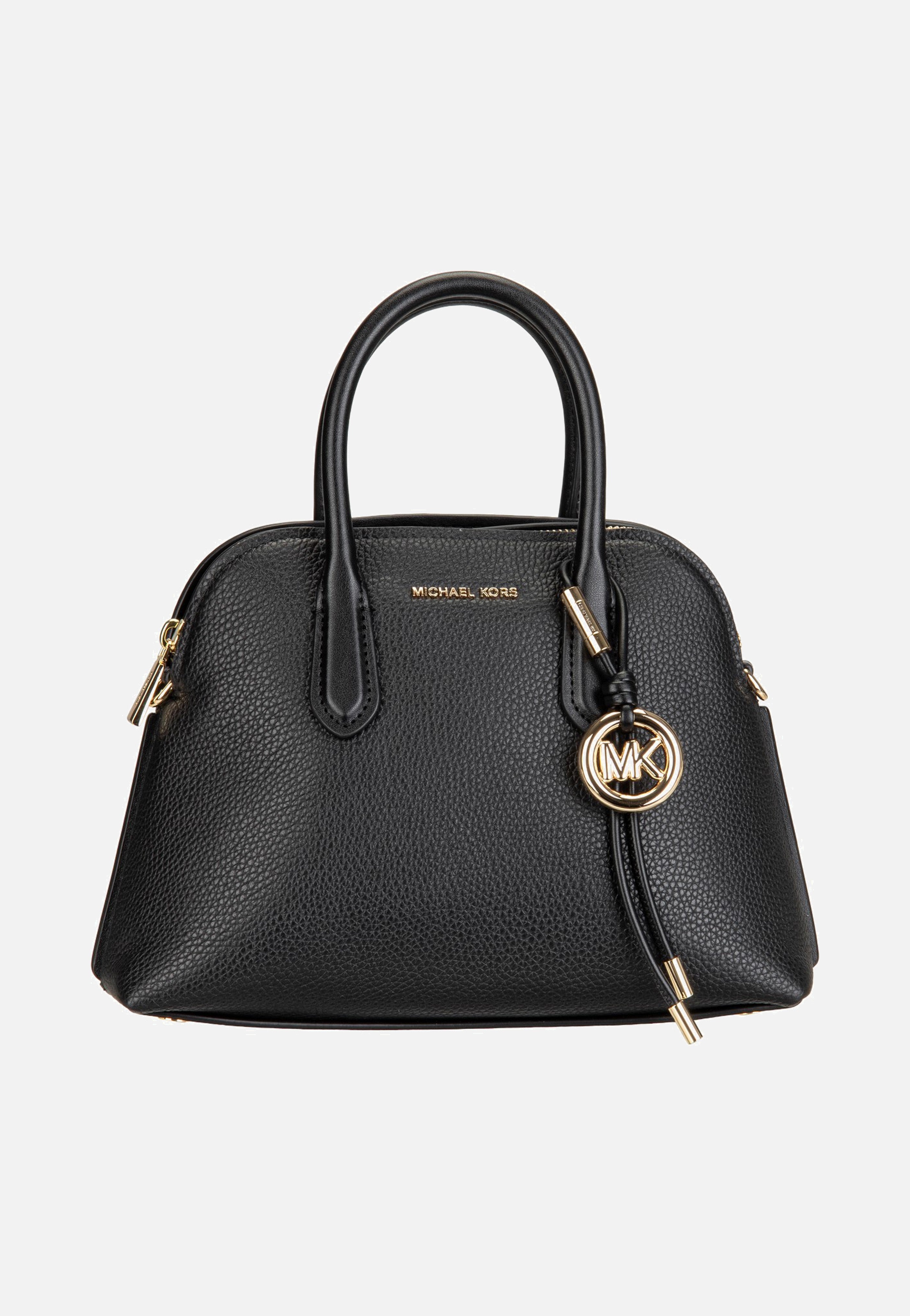 Michael Kors Freddie Medium Dome Chn Stchl Black - Handle Bag | Sakoi