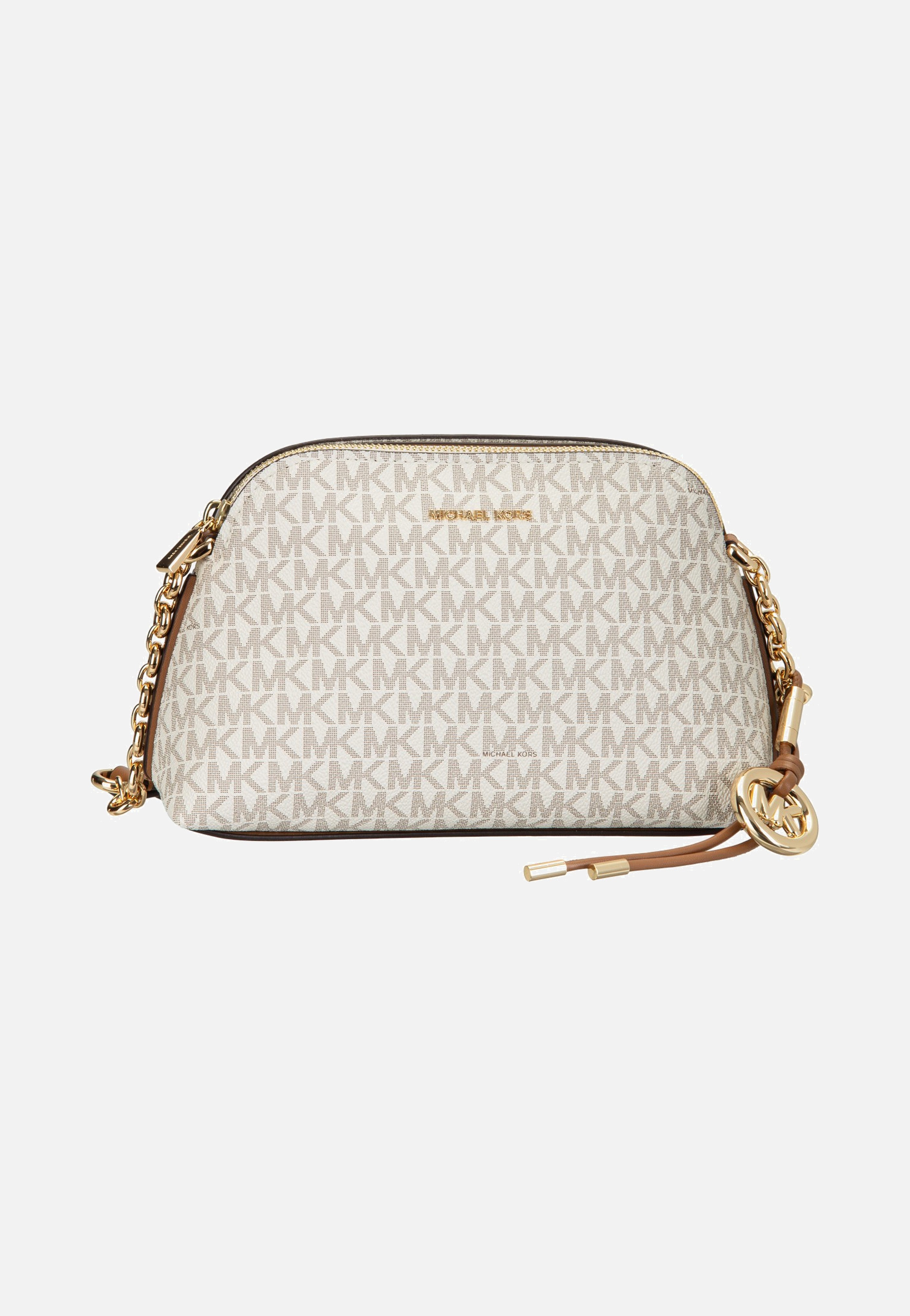 Michael Kors Freddie Small Dome Chn Xbody Vanilla/Acorn Crossbody Bag