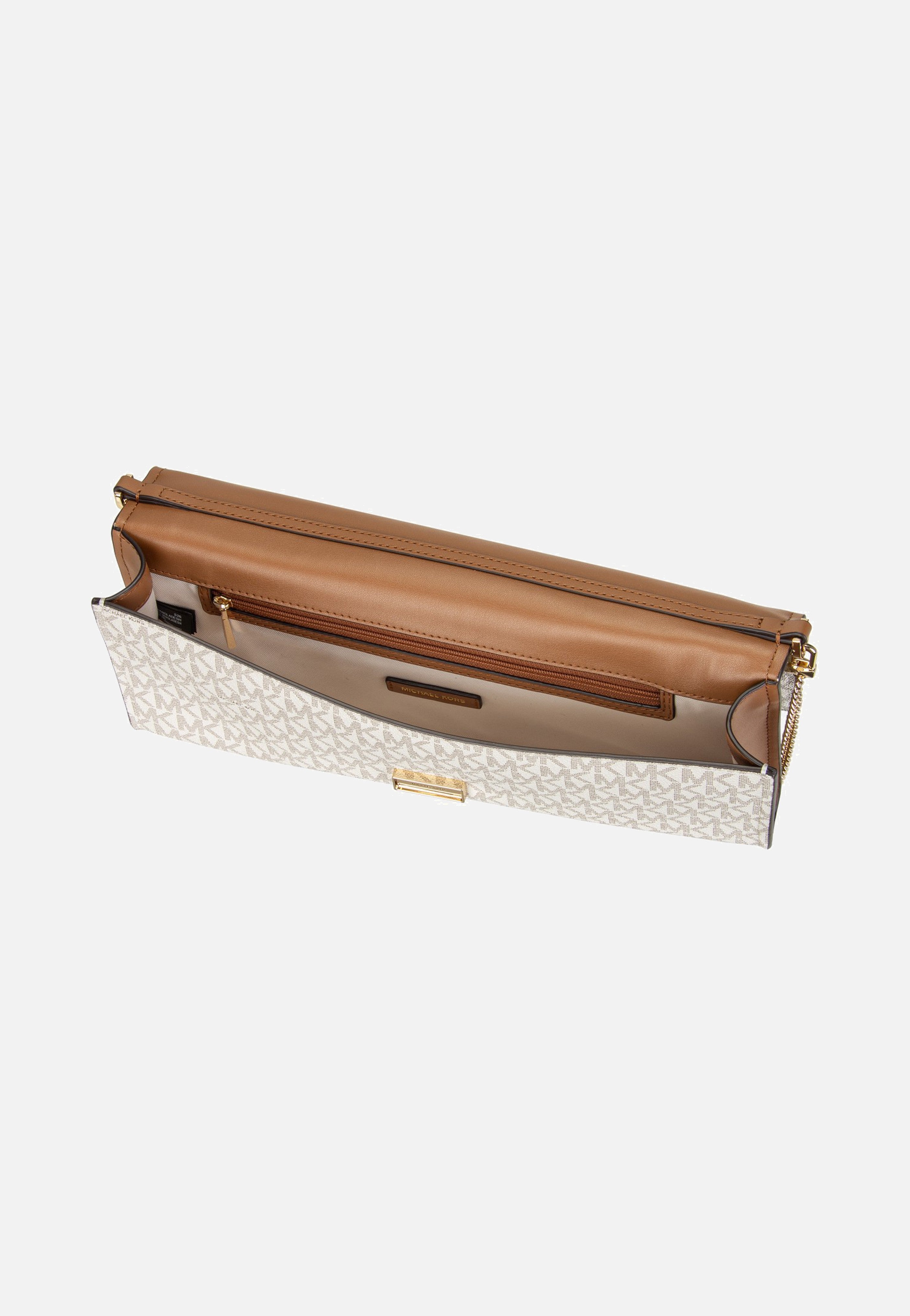 Michael Kors Hamilton Moderne Medium Ew Th Clutch Vanilla/Acorn Clutch