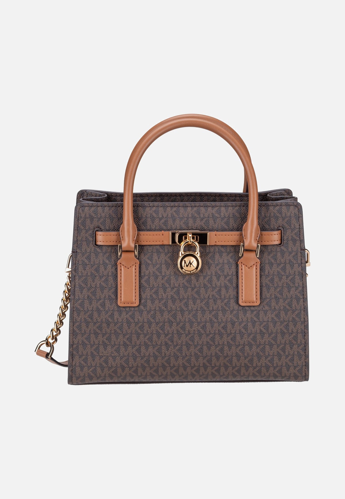 Michael Kors Hamilton Moderne SM Satchel Brown/Acorn Satchel