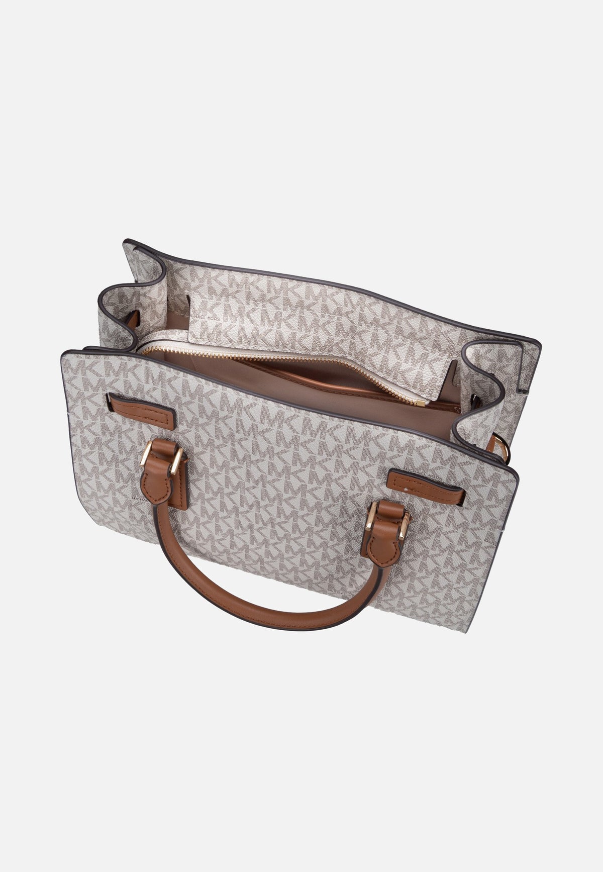 Michael Kors Hamilton Moderne SM Satchel Vanilla/Acorn Cartera