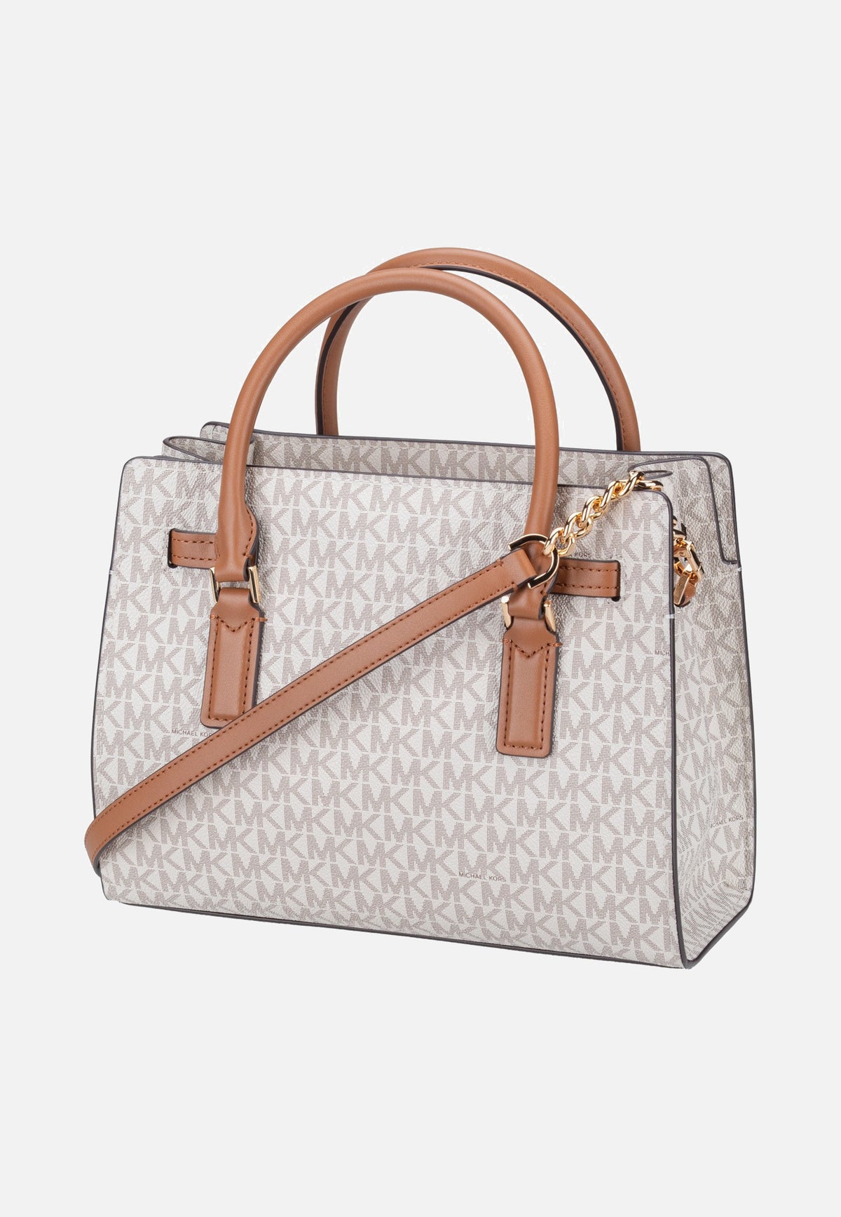 Michael Kors Hamilton Moderne SM Satchel Vanilla/Acorn Cartera
