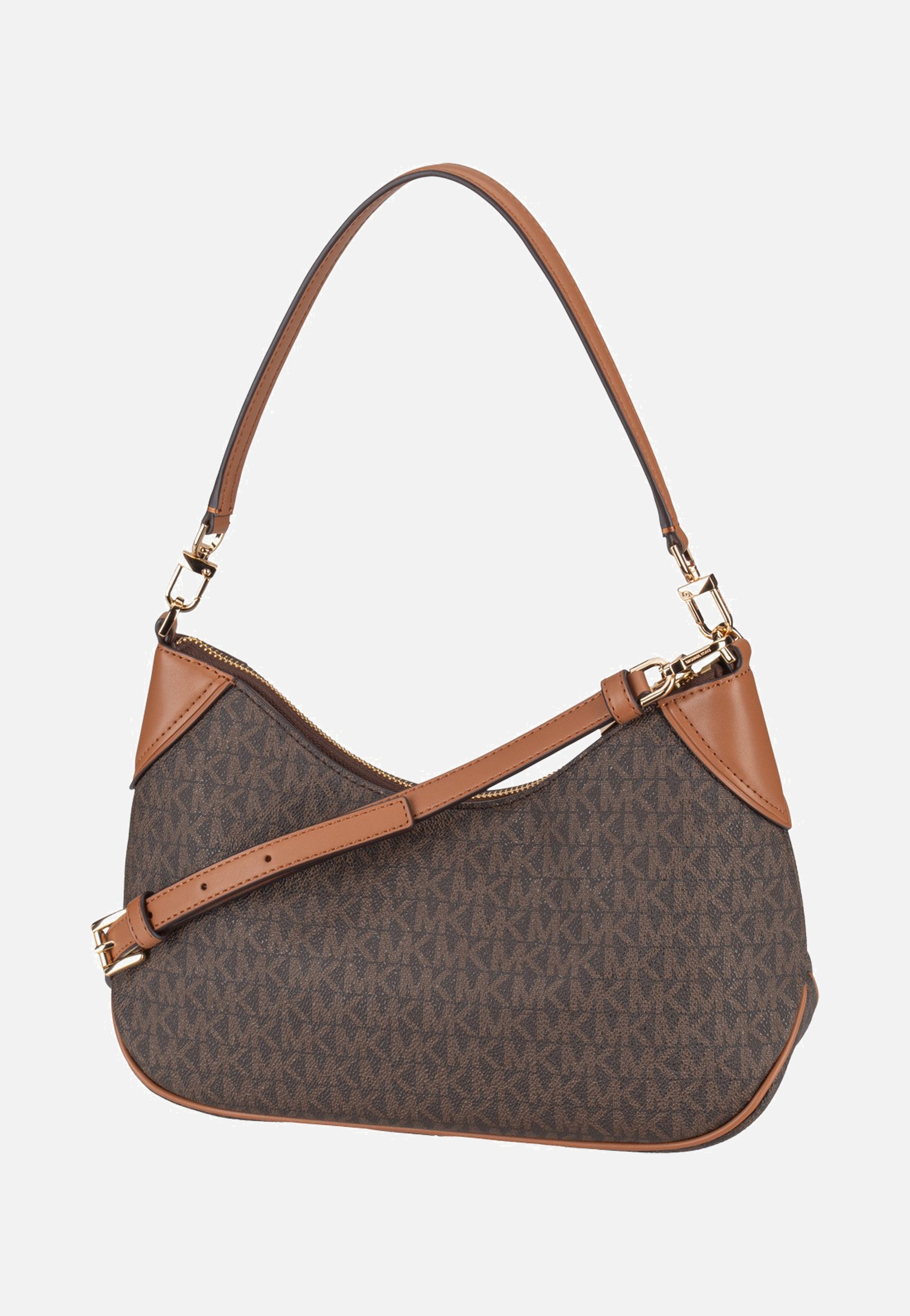 Michael Kors Jet Set MD Conv Pouchette Xbody Brown/Acorn
