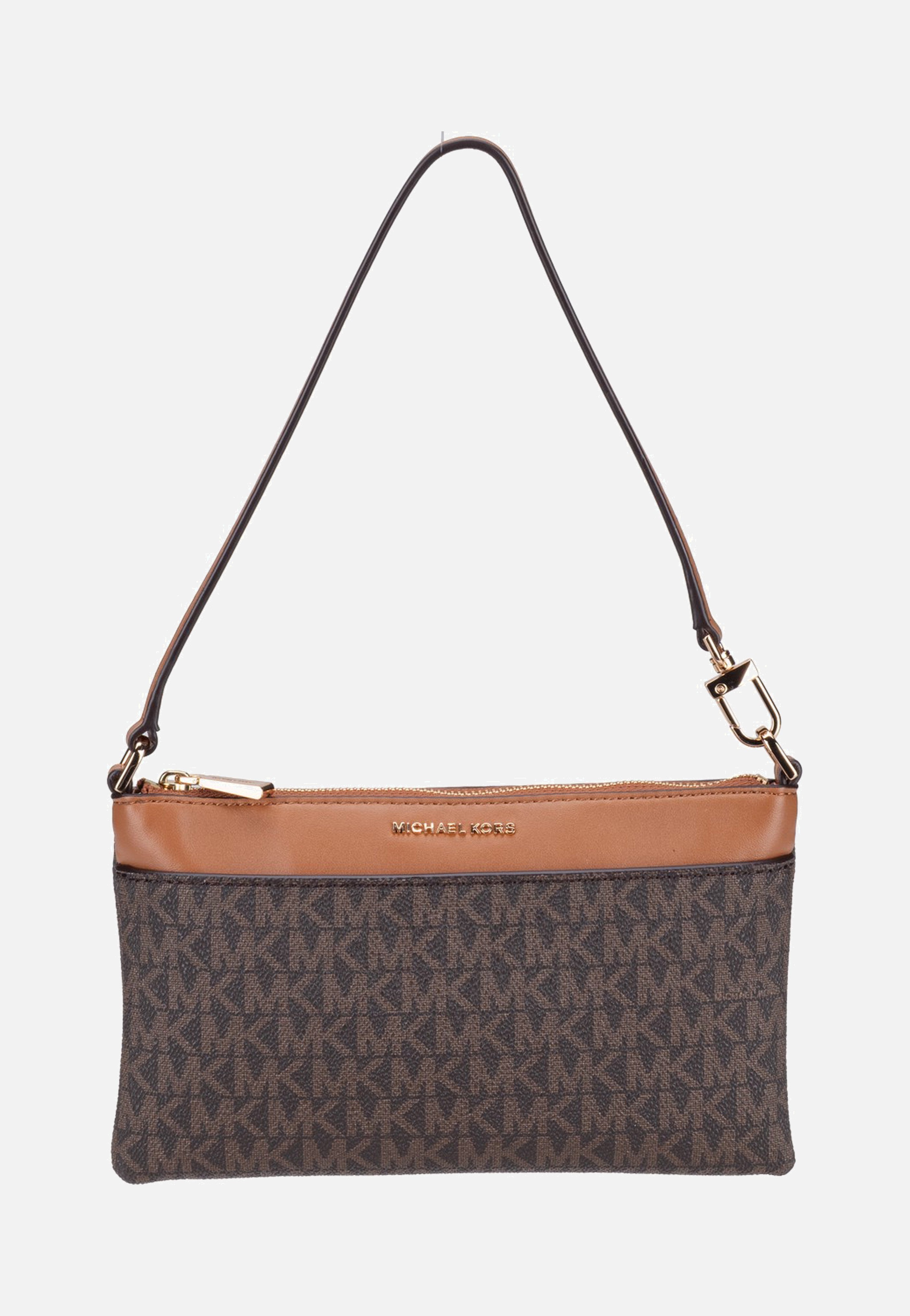 Michael Kors Jet Set MD Tz Conv Wristlet Brown/Acorn Clutch