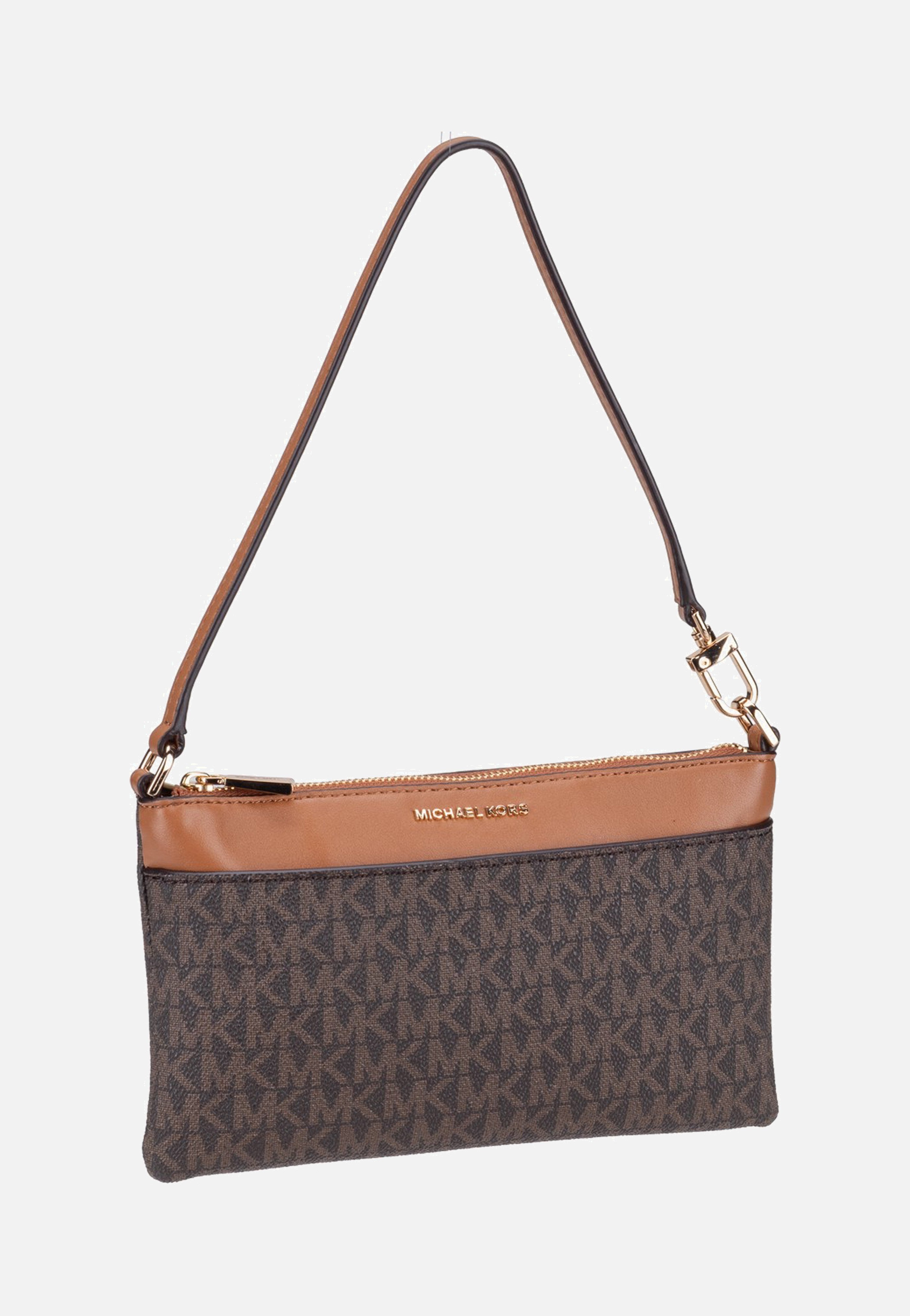 Michael Kors Jet Set MD Tz Conv Wristlet Brown/Acorn Clutch