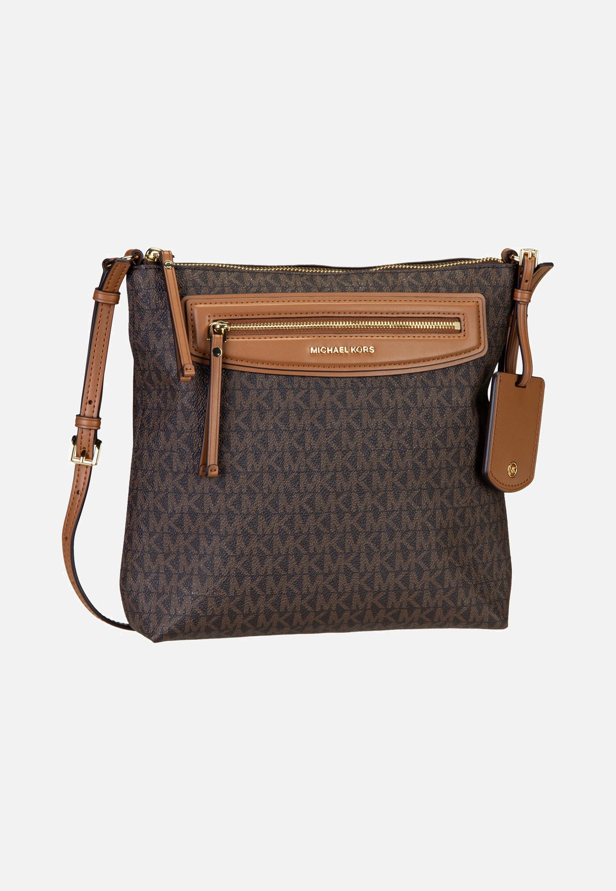 Michael Kors Jet Set Travel LG Ns Tz Xbody Brown/Acorn Borsa a tracolla